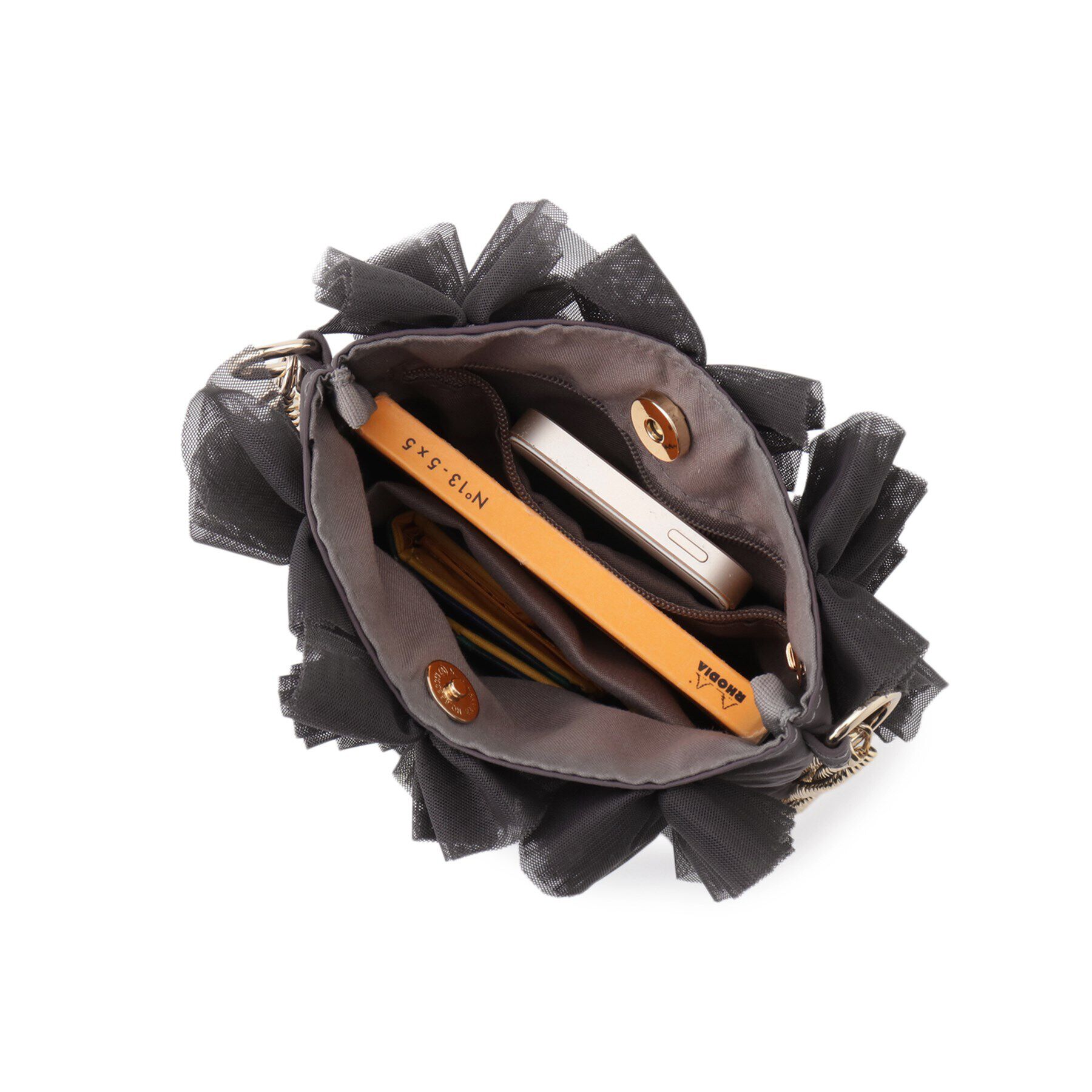 grove「チュールティアードミニショルダー」|ショルダー・メッセンジャー|