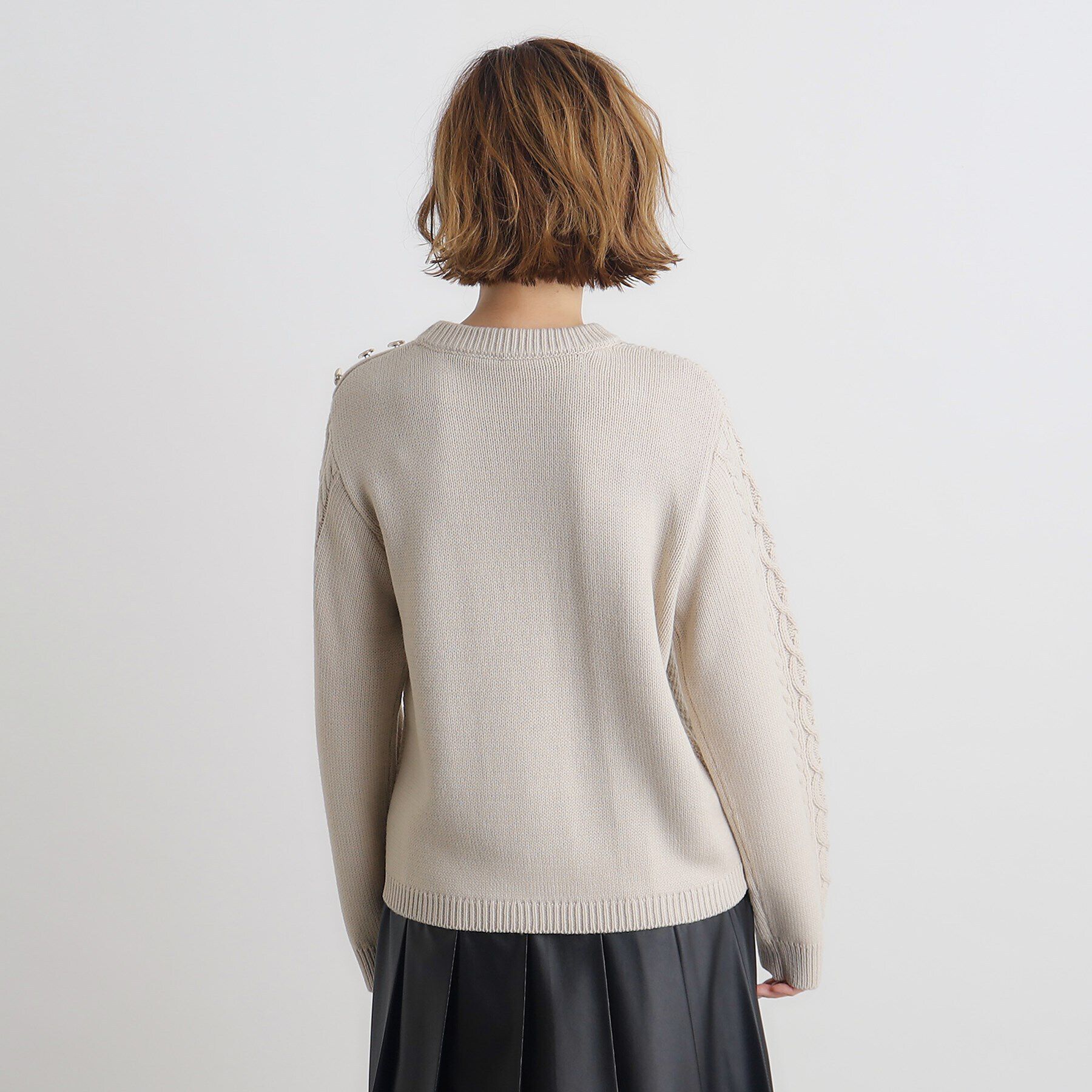 grove「編地切替ケーブルニット」|ニット・セーター|