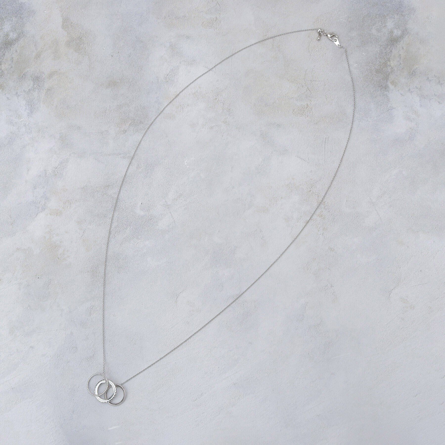 grove「ビジュー3リングスライドネックレス」|ネックレス|