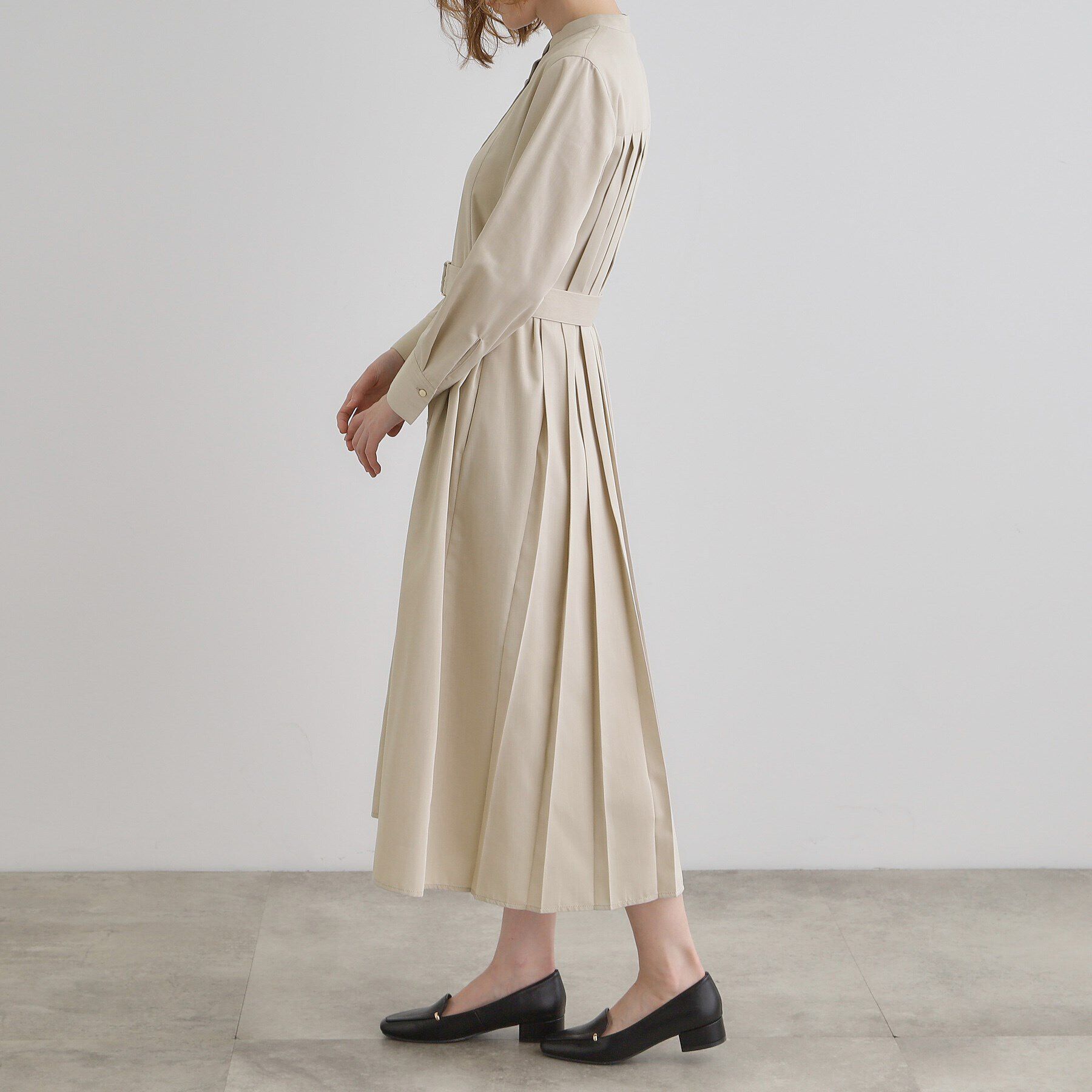 grove「バックプリーツシャツワンピース」|ワンピース|