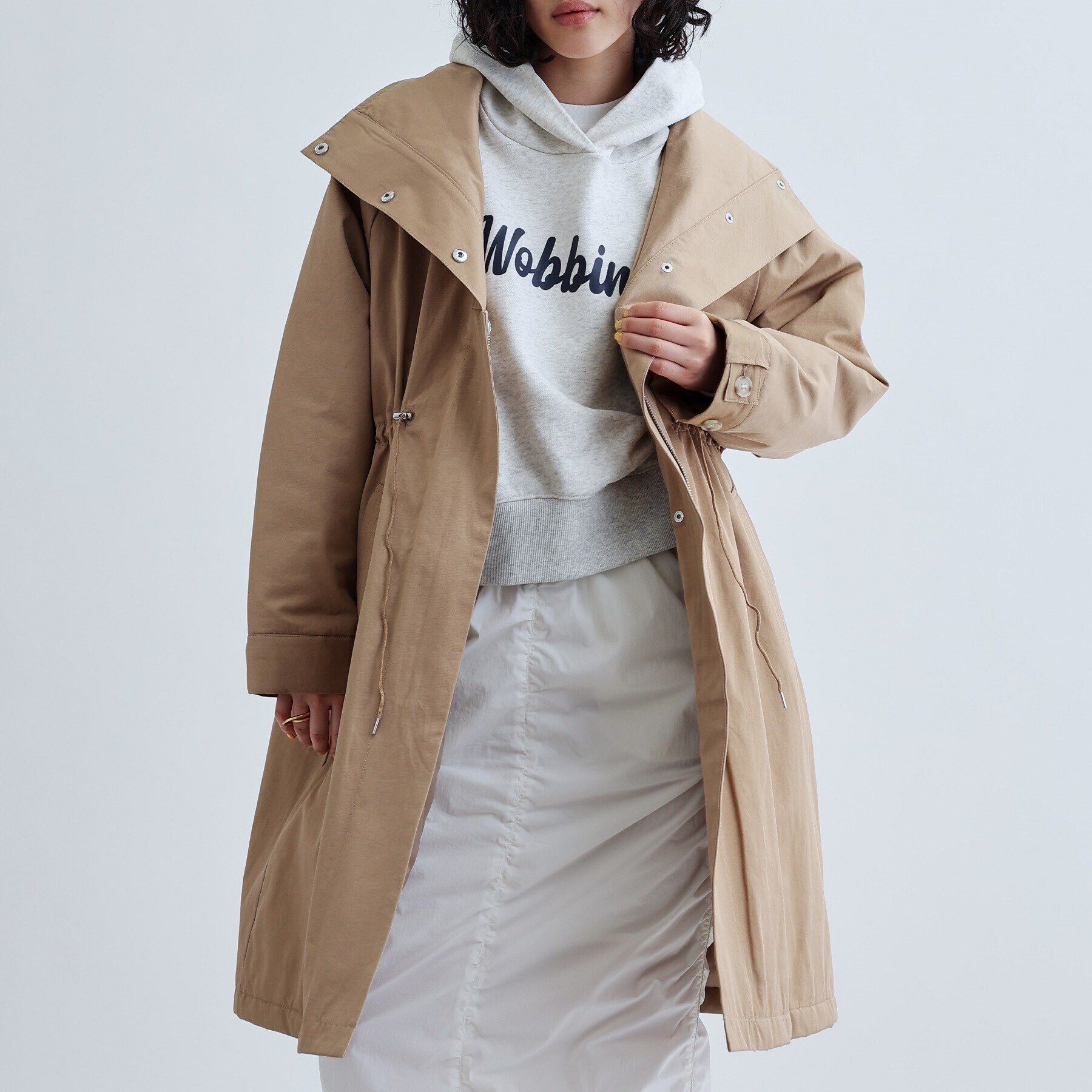 GALLEST「スタンドカラードロストギャバコート/モッズコート」|ダウン|