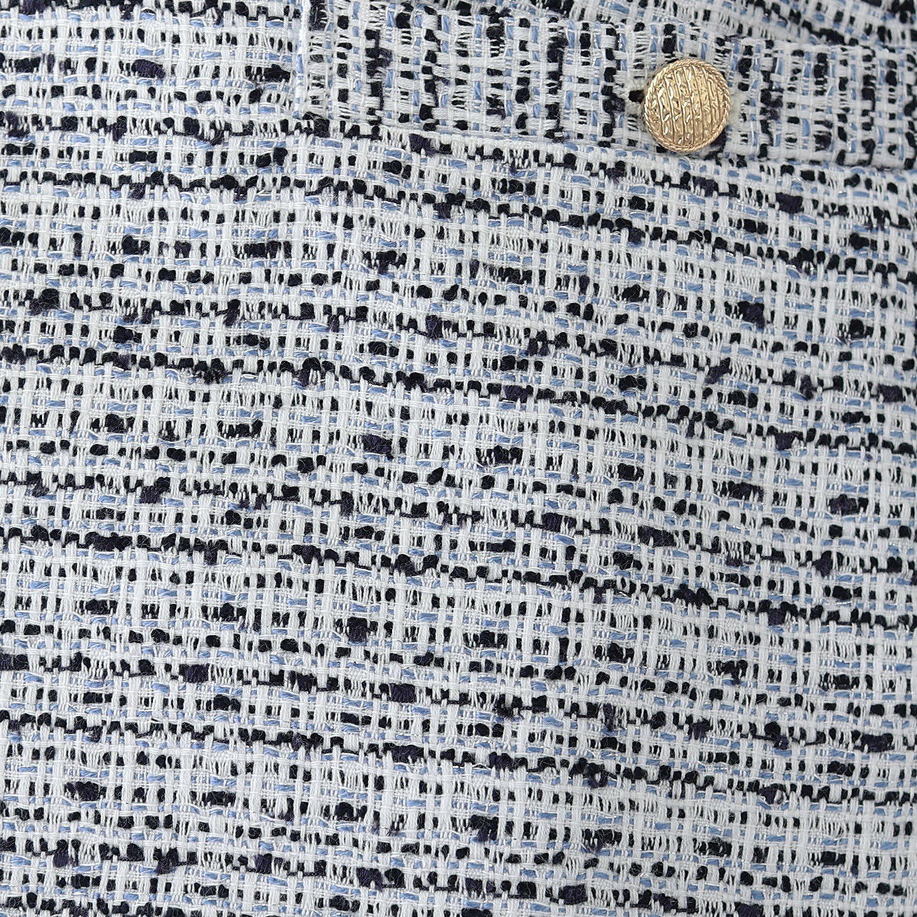 INDIVI「【華やか】ファンシーツイードジャケット」|ノーカラージャケット|