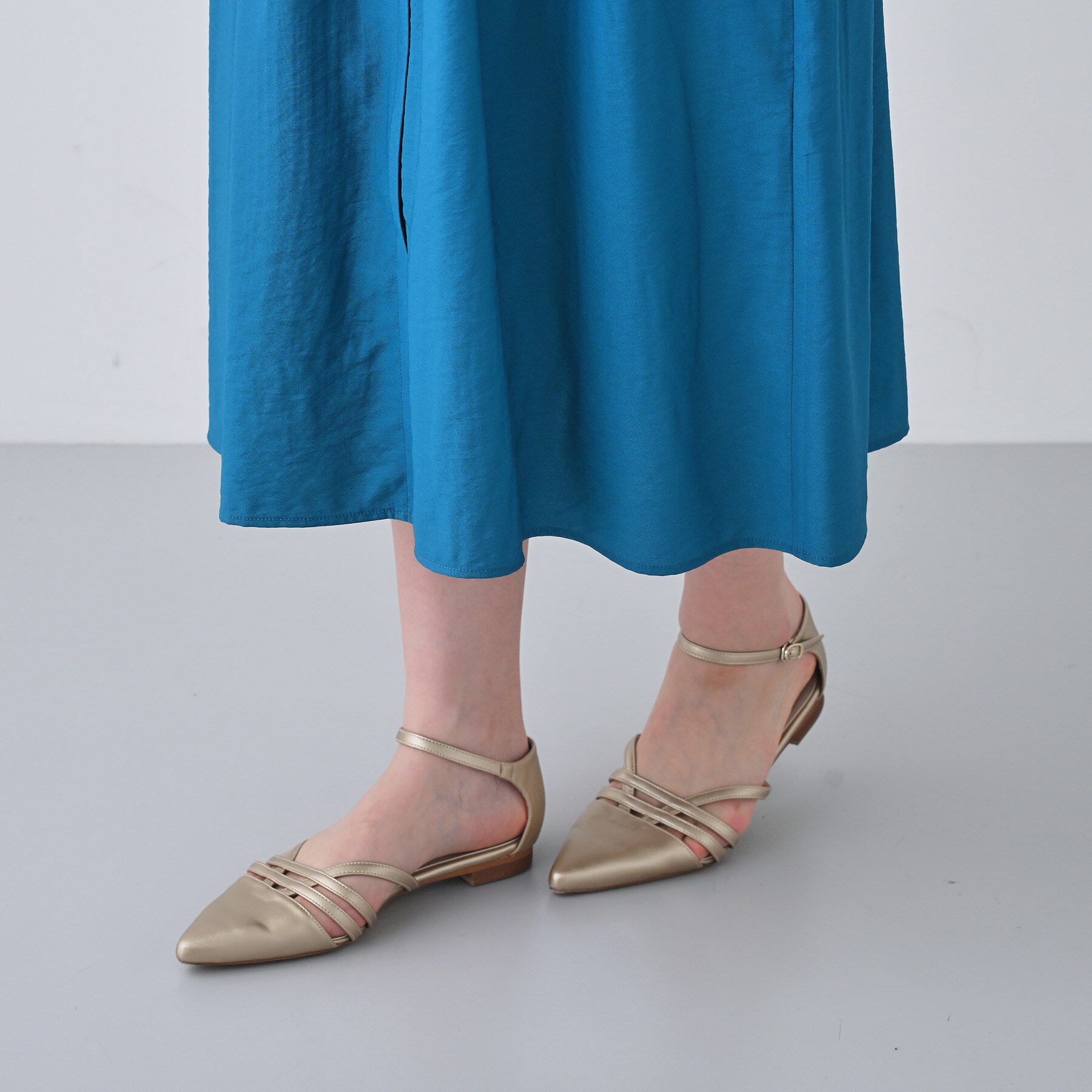 INDIVI「【洗える／2WAY】ワッシャー素材シャツ羽織りワンピース」|ワンピース|