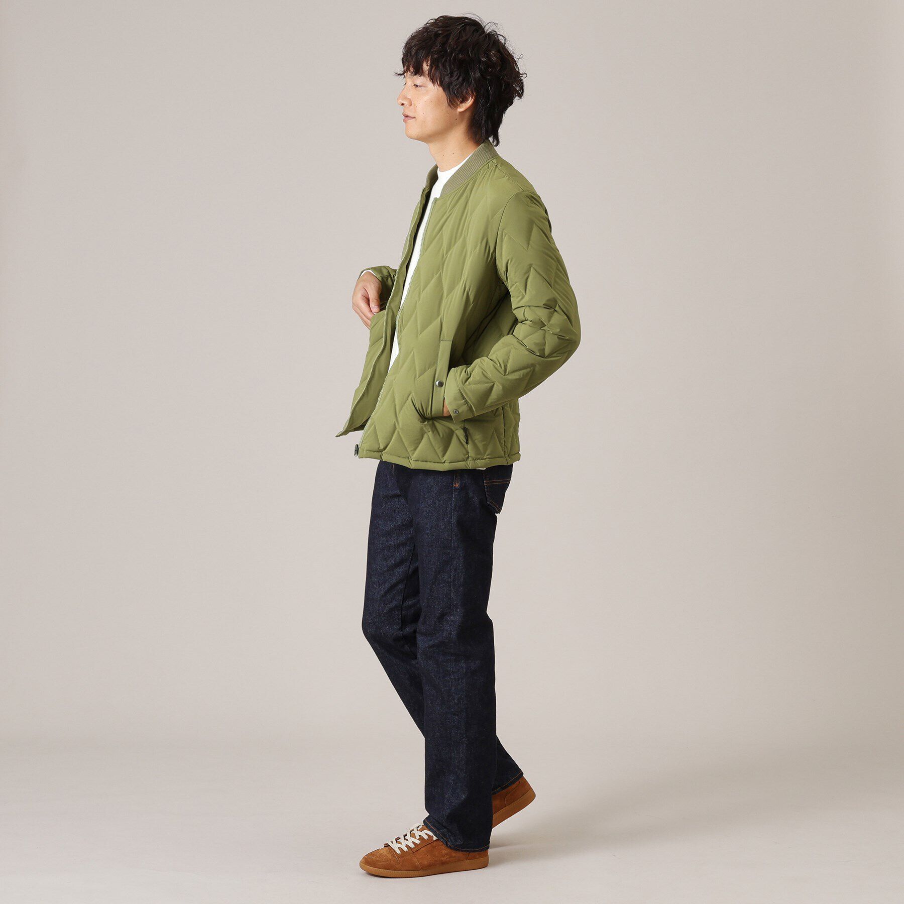 TAKEO KIKUCHI「【軽量アウター】エレクティブ キルト ブルゾン」|ダウン|