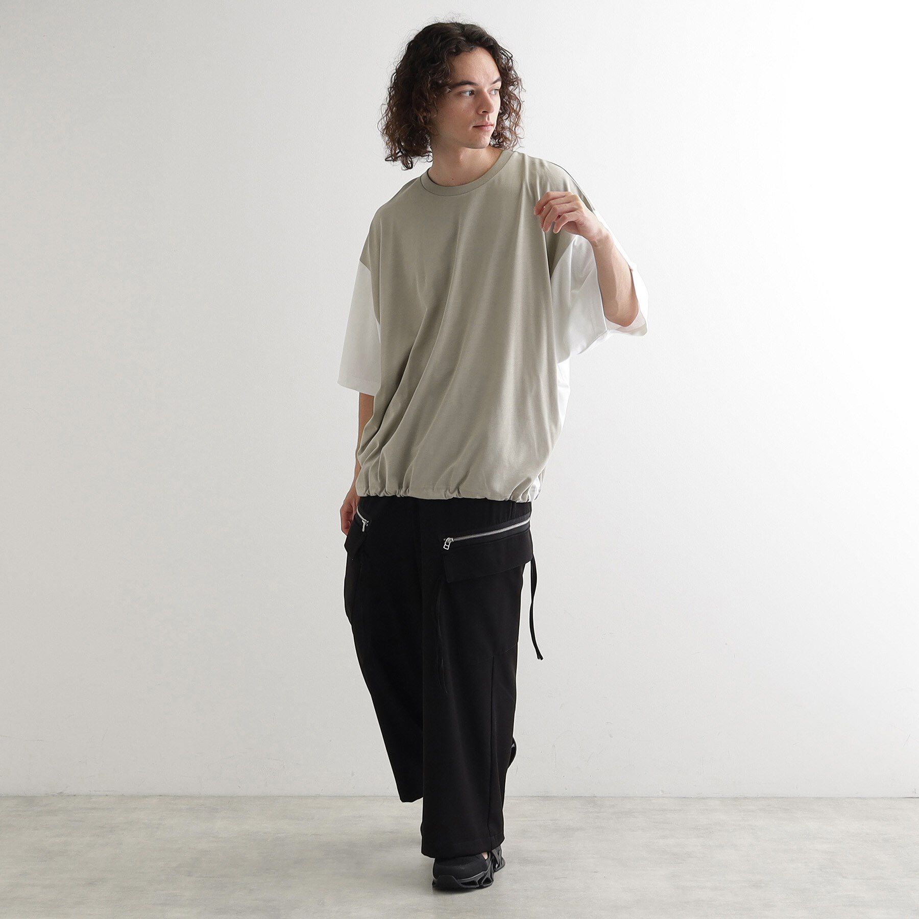 tk.TAKEO KIKUCHI「配色ドルマンカットソー」|Tシャツ・カットソー|