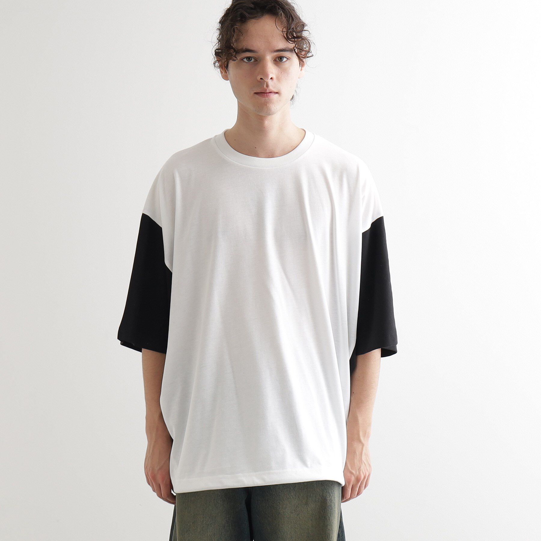 tk.TAKEO KIKUCHI「配色ドルマンカットソー」|Tシャツ・カットソー|