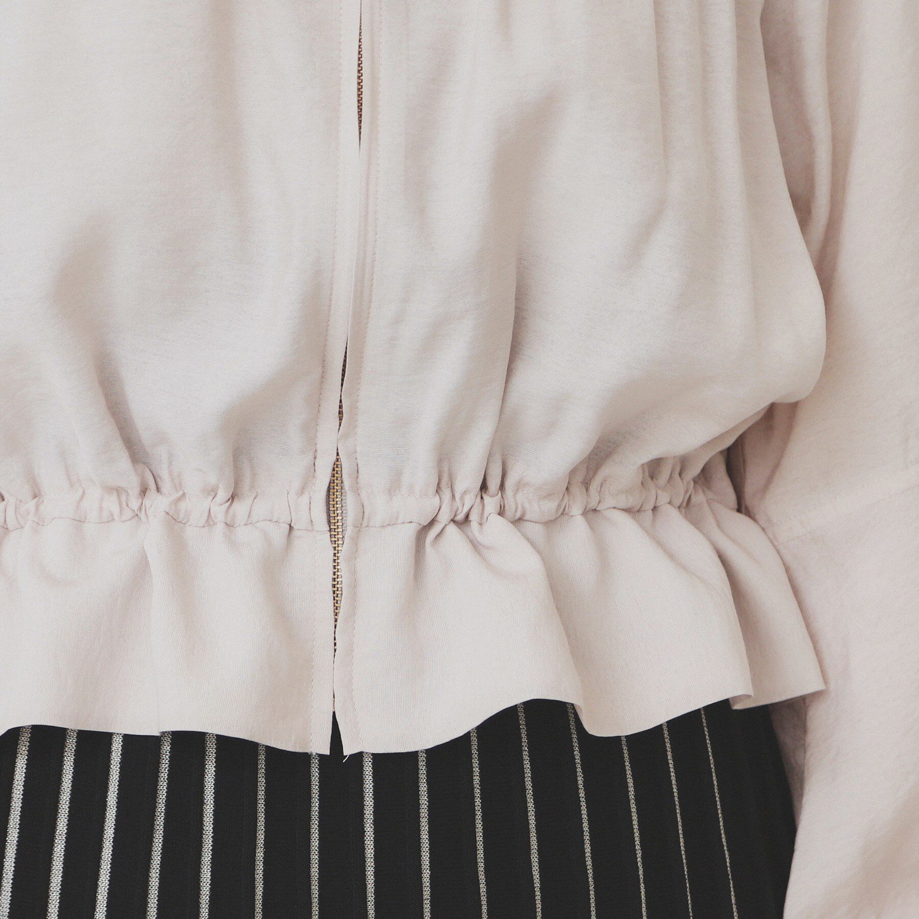 index「ノーカラーペプラムブルゾン【洗濯機洗い可】」|ブルゾン・スタジャン|