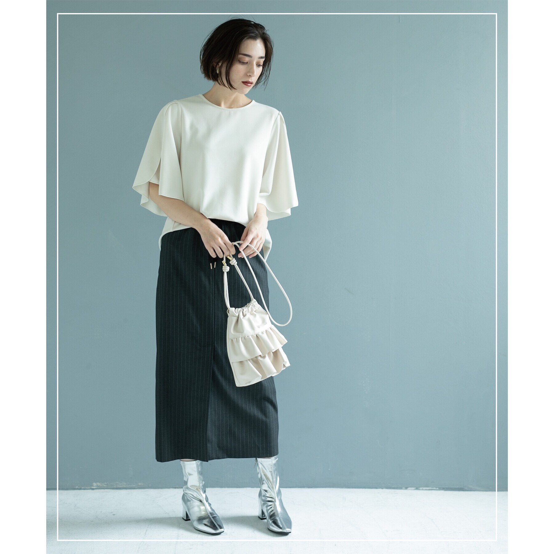 OPAQUE.CLIP「UV チューリップスリーブトップス【吸水速乾/洗濯機洗い可】」|Tシャツ・カットソー|