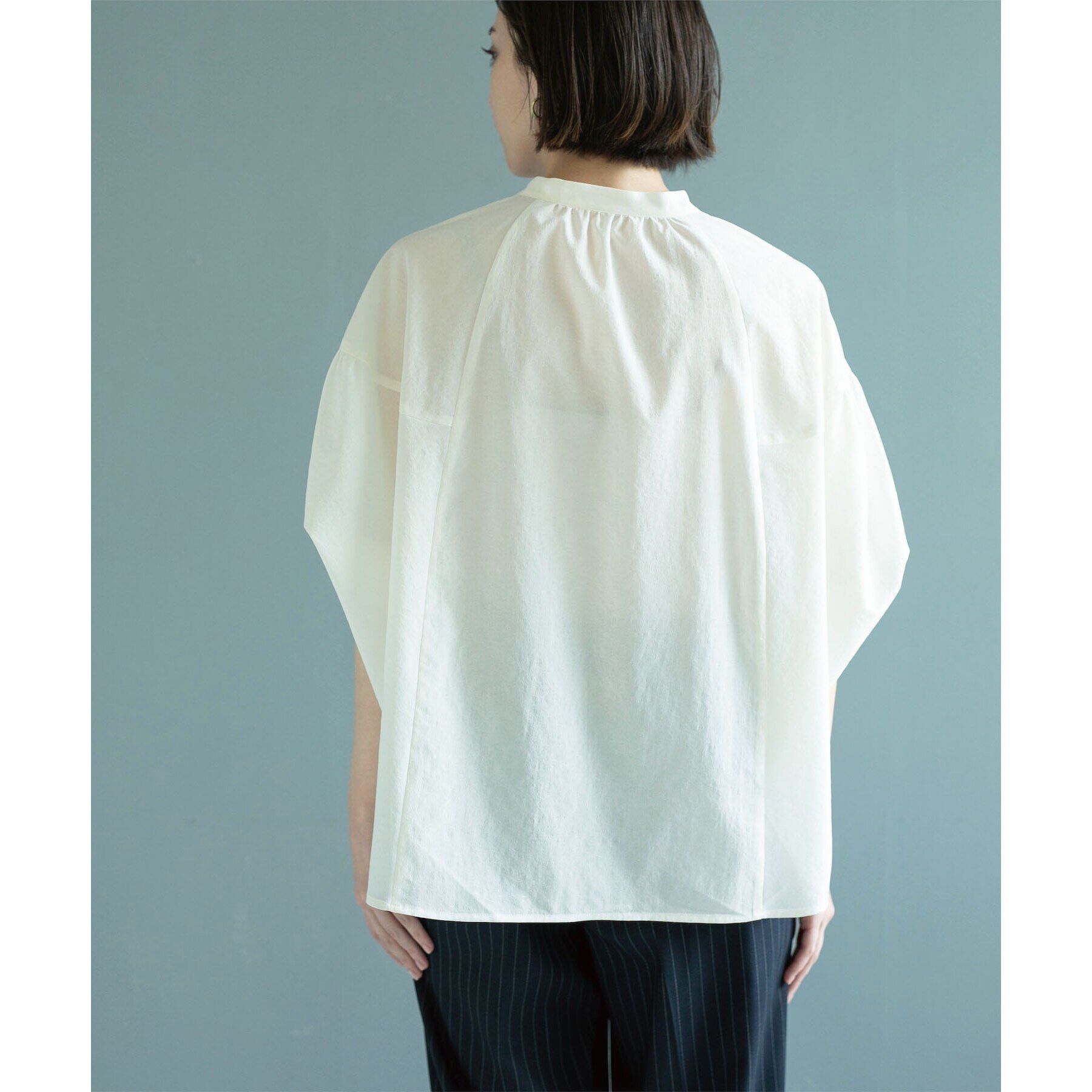 OPAQUE.CLIP「スキッパードルマンブラウス【洗濯機洗い可】」|シャツ・ブラウス|