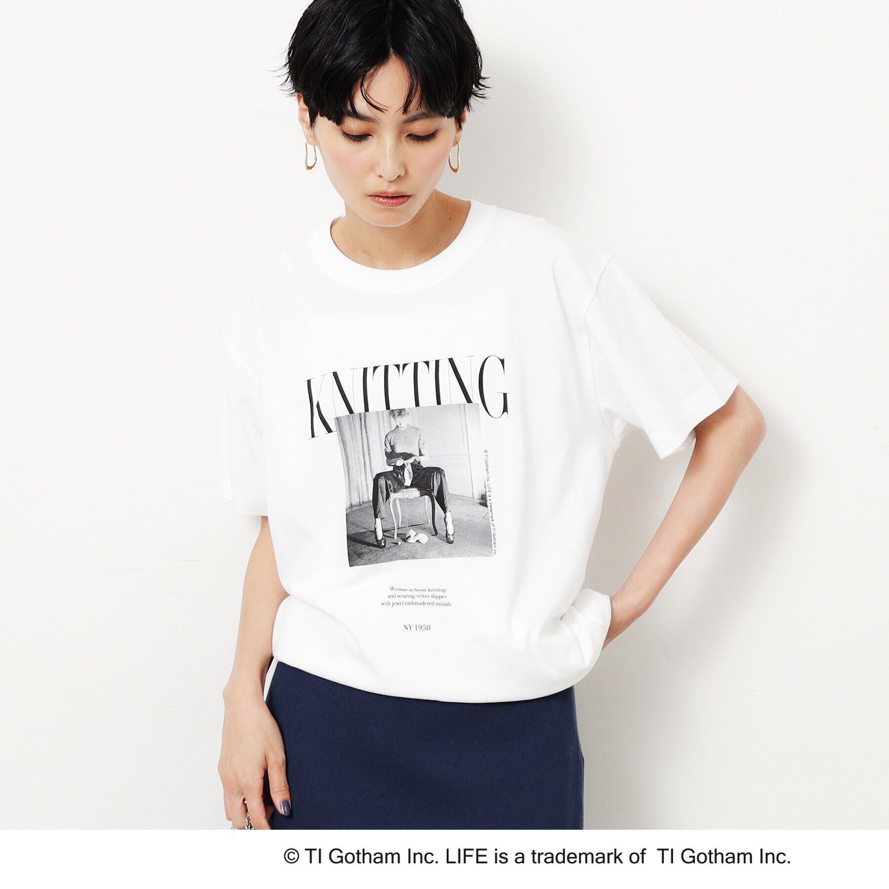 OPAQUE.CLIP「【LIFE&times;GOOD ROCK SPEED別注】アソートフォトTシャツ」|Tシャツ・カットソー|ホワイト(001)