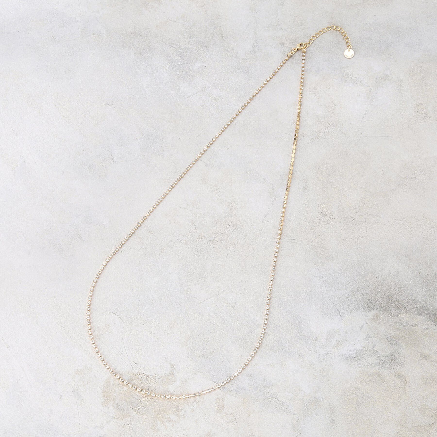 OPAQUE.CLIP「ビジューチェーンロングネックレス」|ネックレス|