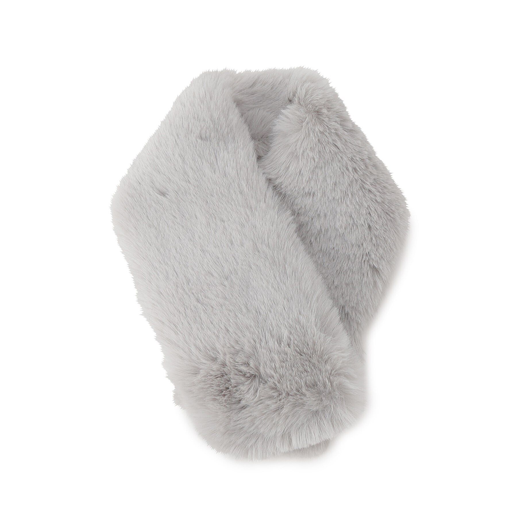 OPAQUE.CLIP「【マグネット仕様】フェイクファーミニティペット」|ストール|グレー(012)