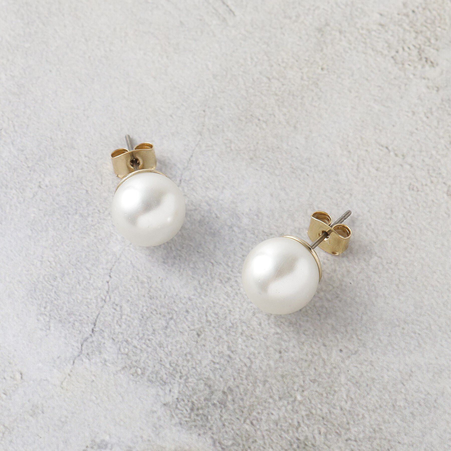 OPAQUE.CLIP「ガラスパールピアス」|ピアス|