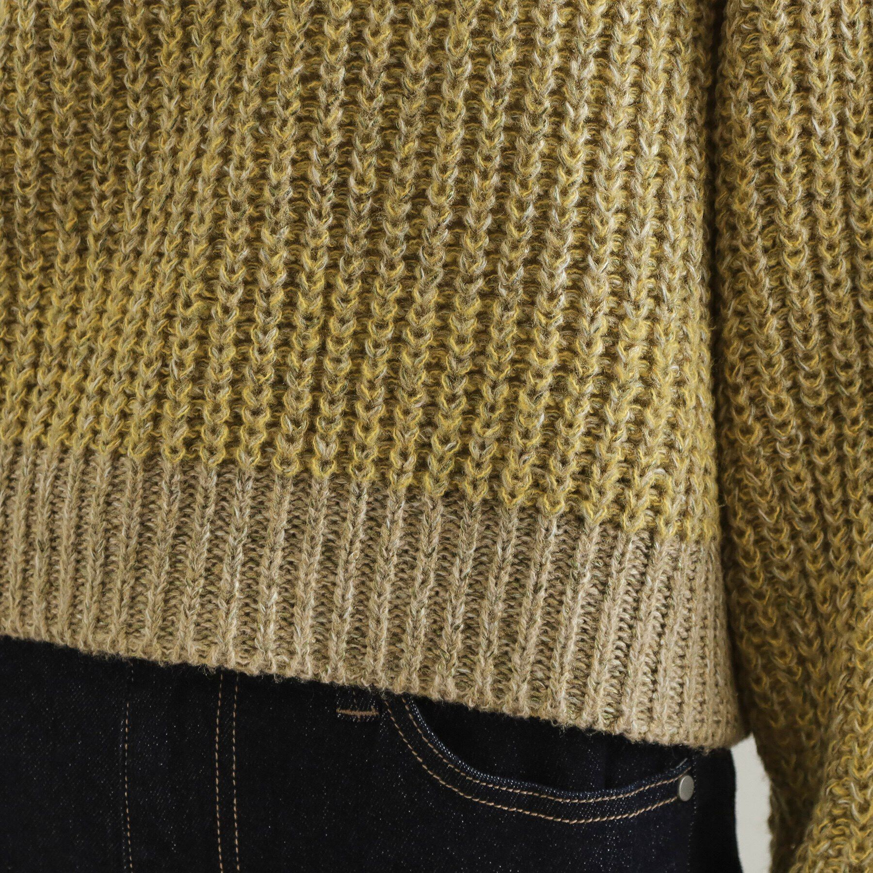 OPAQUE.CLIP「カラーMIXミドルゲージニット【洗濯機洗い可】」|ニット・セーター|