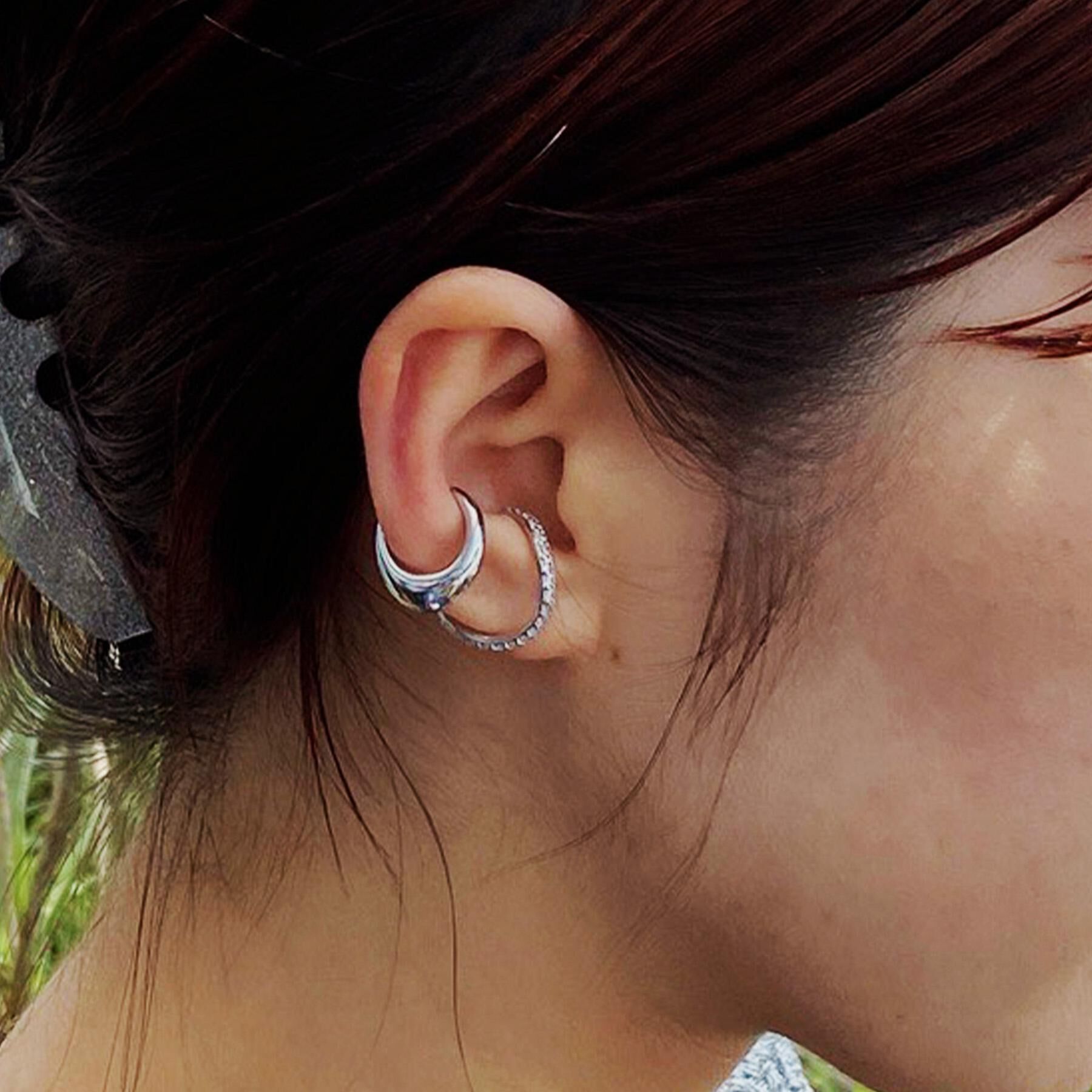 OPAQUE.CLIP「ビジュー メタル セットイヤーカフ」|イヤリング|