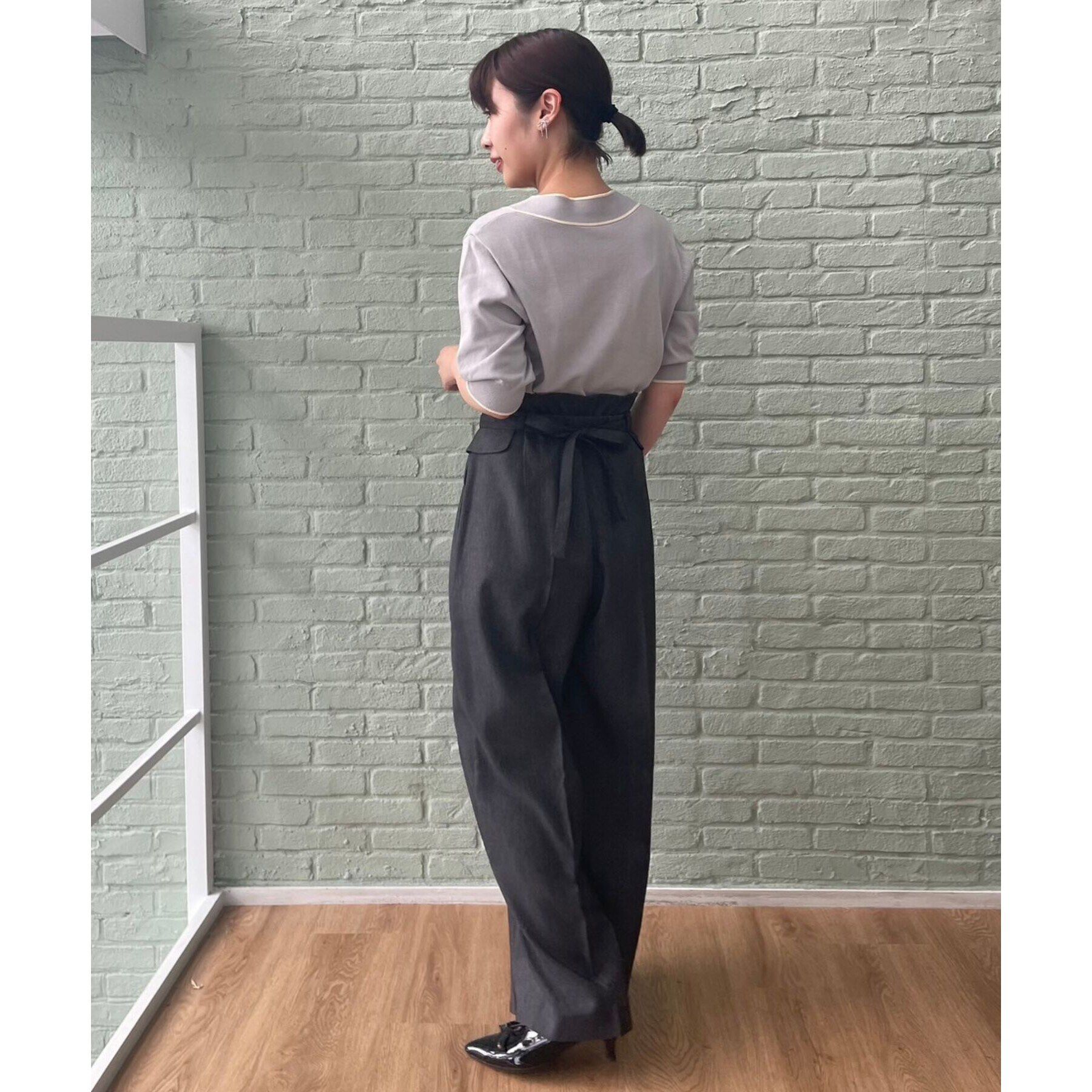 Couture broach「【スッキリきれい見え】デニムライクワイドパンツ」|その他|