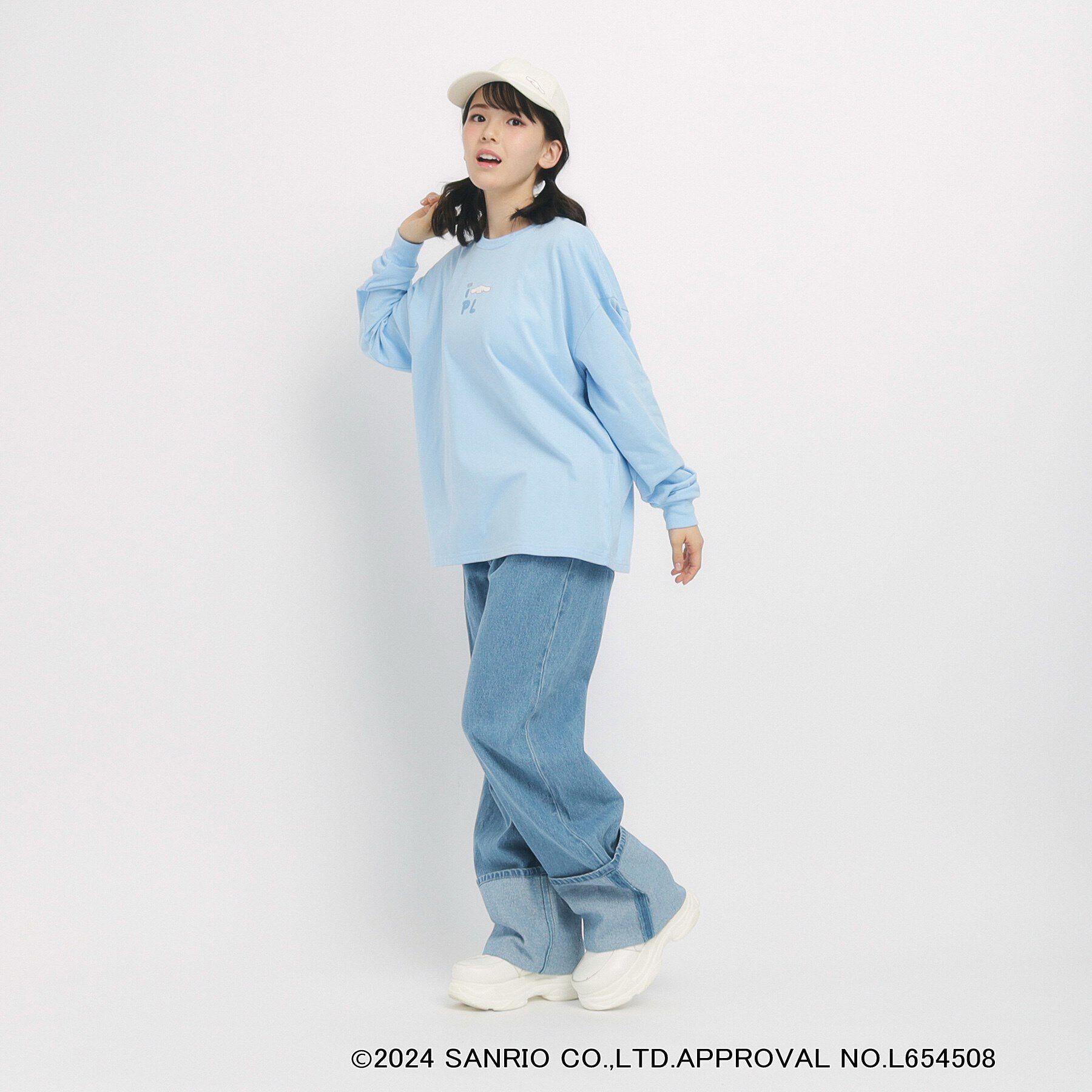 PINK-latte「【サンリオキャラクターズコラボ】バックプリントロンT」|Tシャツ・カットソー|