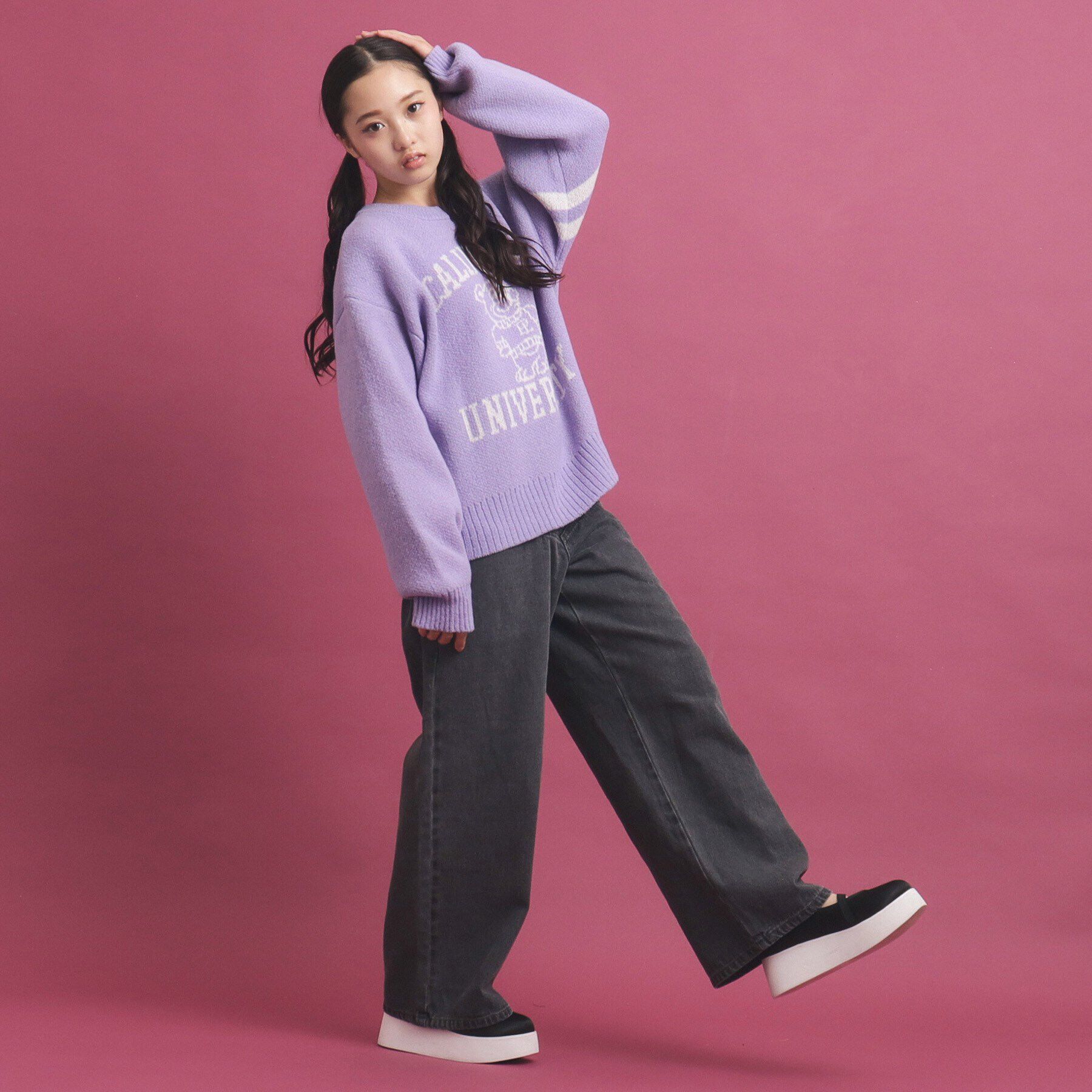 PINK-latte「冬に着たい！ジャカード編モヘヤ調アソートニット」|ニット・セーター|