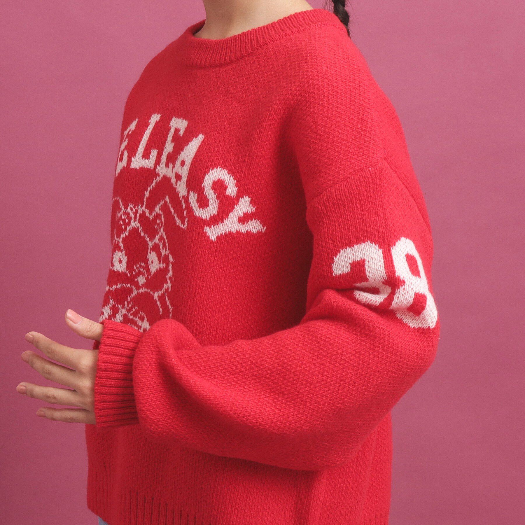 PINK-latte「冬に着たい！ジャカード編モヘヤ調アソートニット」|ニット・セーター|