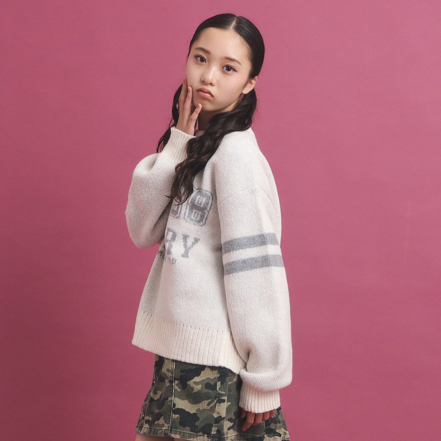 PINK-latte「冬に着たい！ジャカード編モヘヤ調アソートニット」|ニット・セーター|