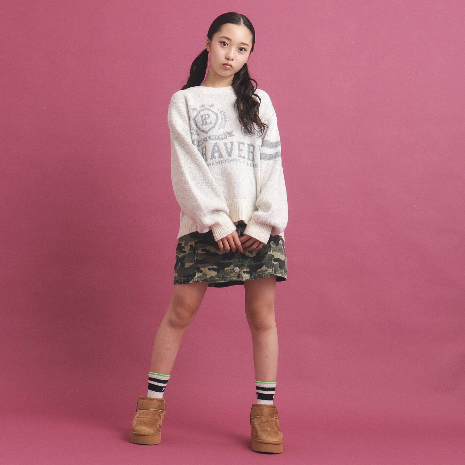 PINK-latte「冬に着たい！ジャカード編モヘヤ調アソートニット」|ニット・セーター|