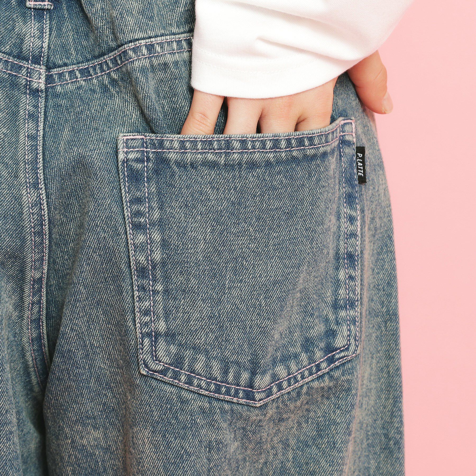 PINK-latte「バレルレッグデニム」|その他|