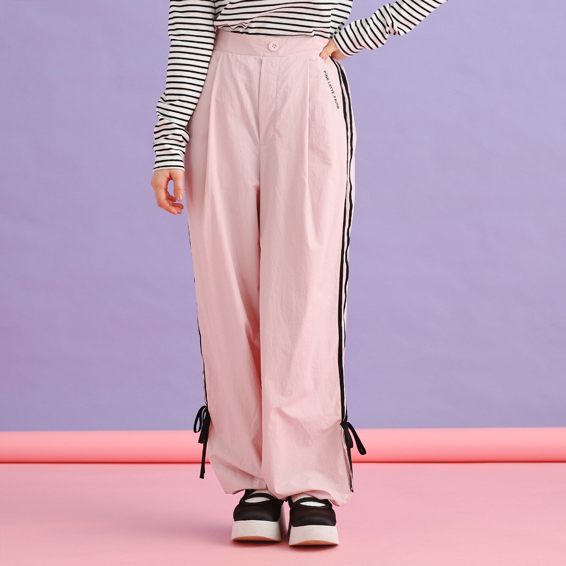 PINK-latte「ラインリボンシャカパンツ」|その他|