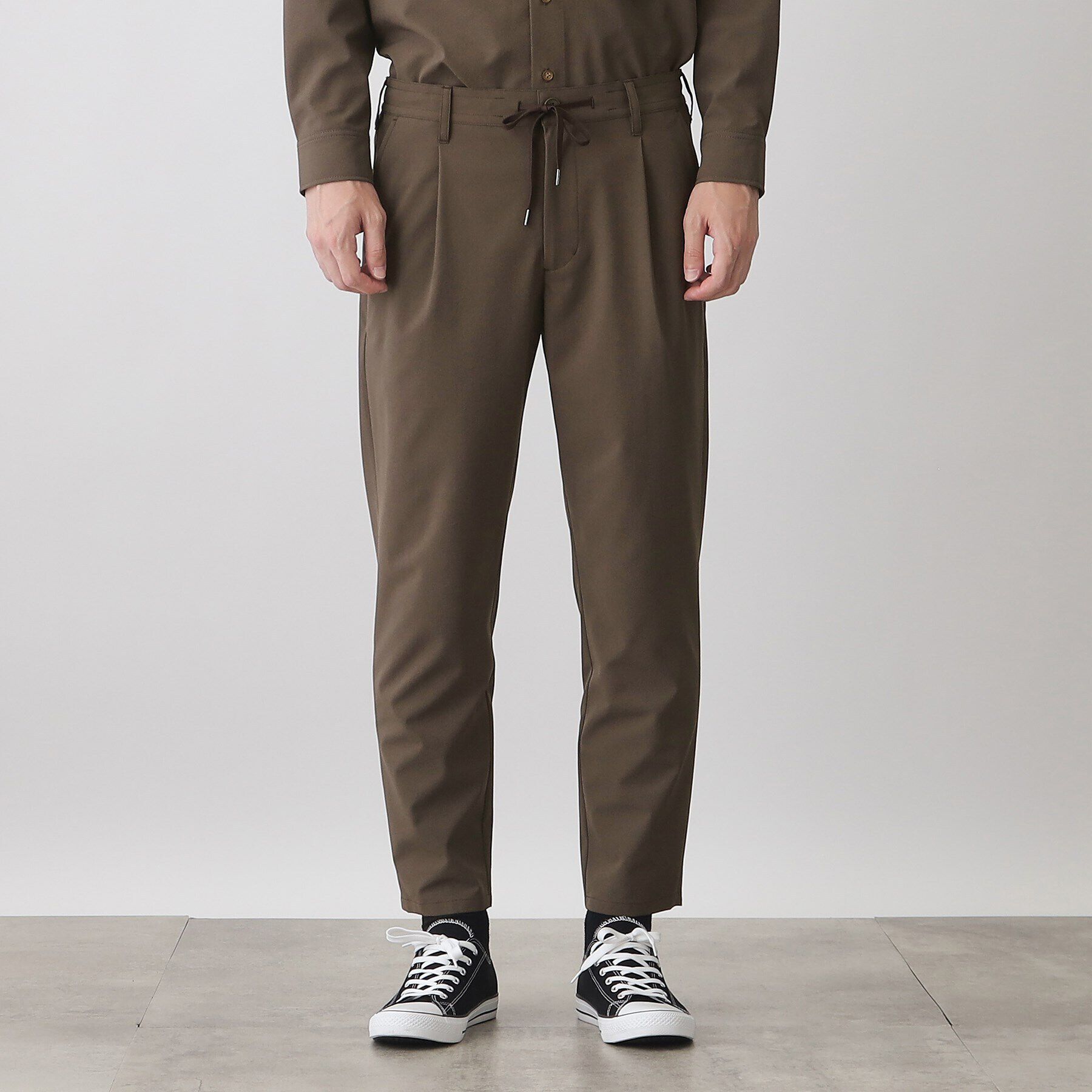 THE SHOP TK「【360&deg;ストレッチ／セットアップ可】リッチポリテーパードイージーパンツ」|その他|