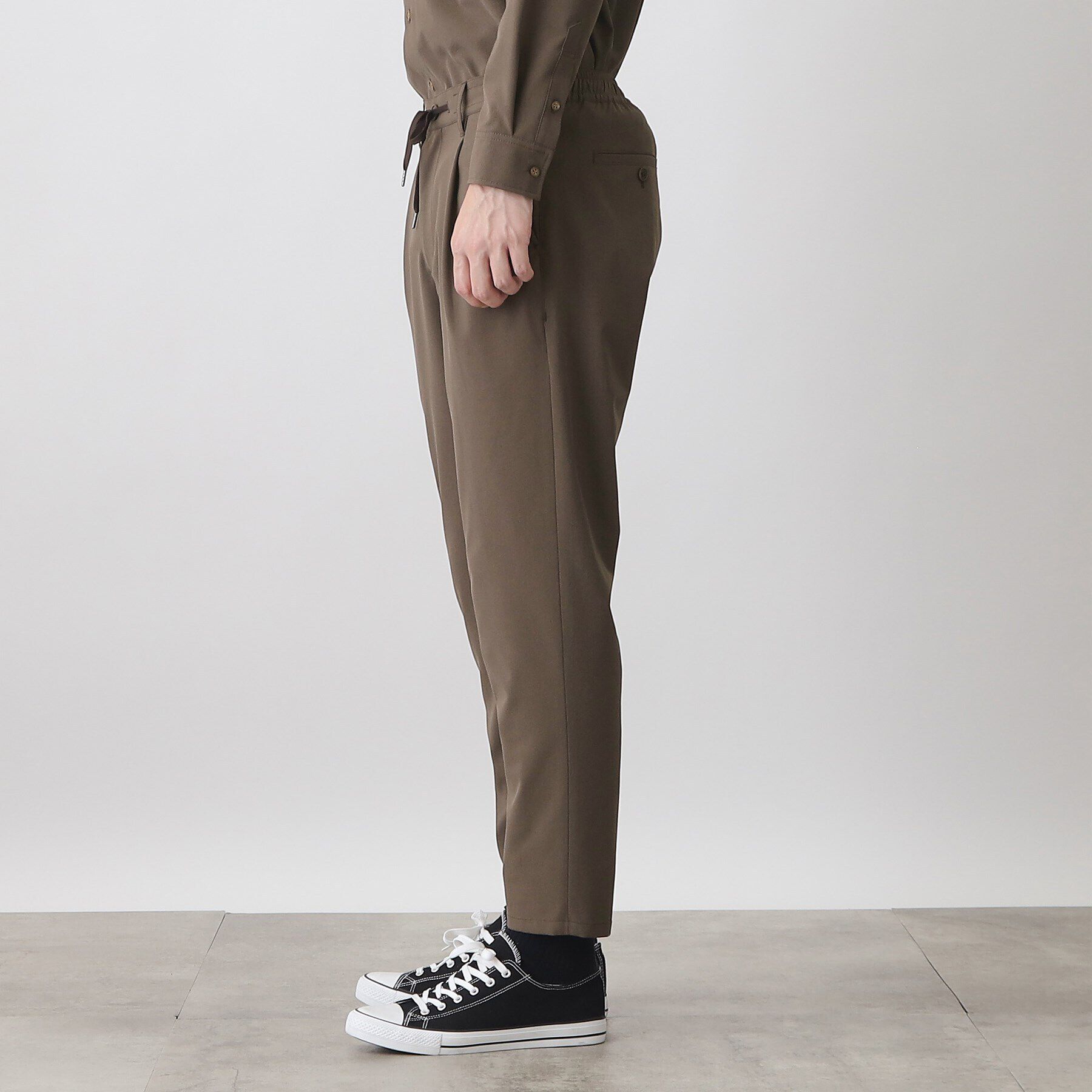 THE SHOP TK「【360&deg;ストレッチ／セットアップ可】リッチポリテーパードイージーパンツ」|その他|