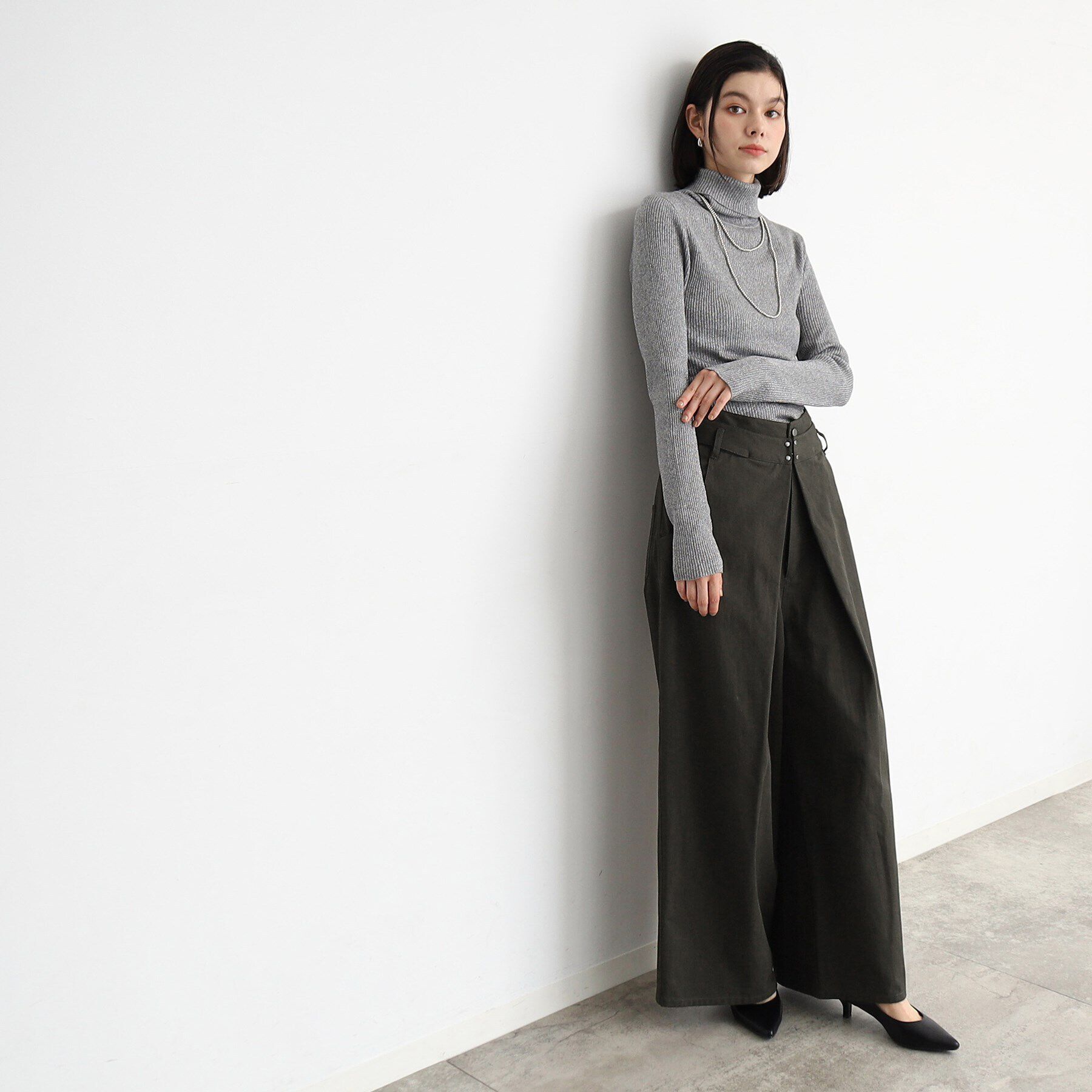 THE SHOP TK「【ヒルナンデス！で紹介】チノタックワイドパンツ /洗える」|その他|