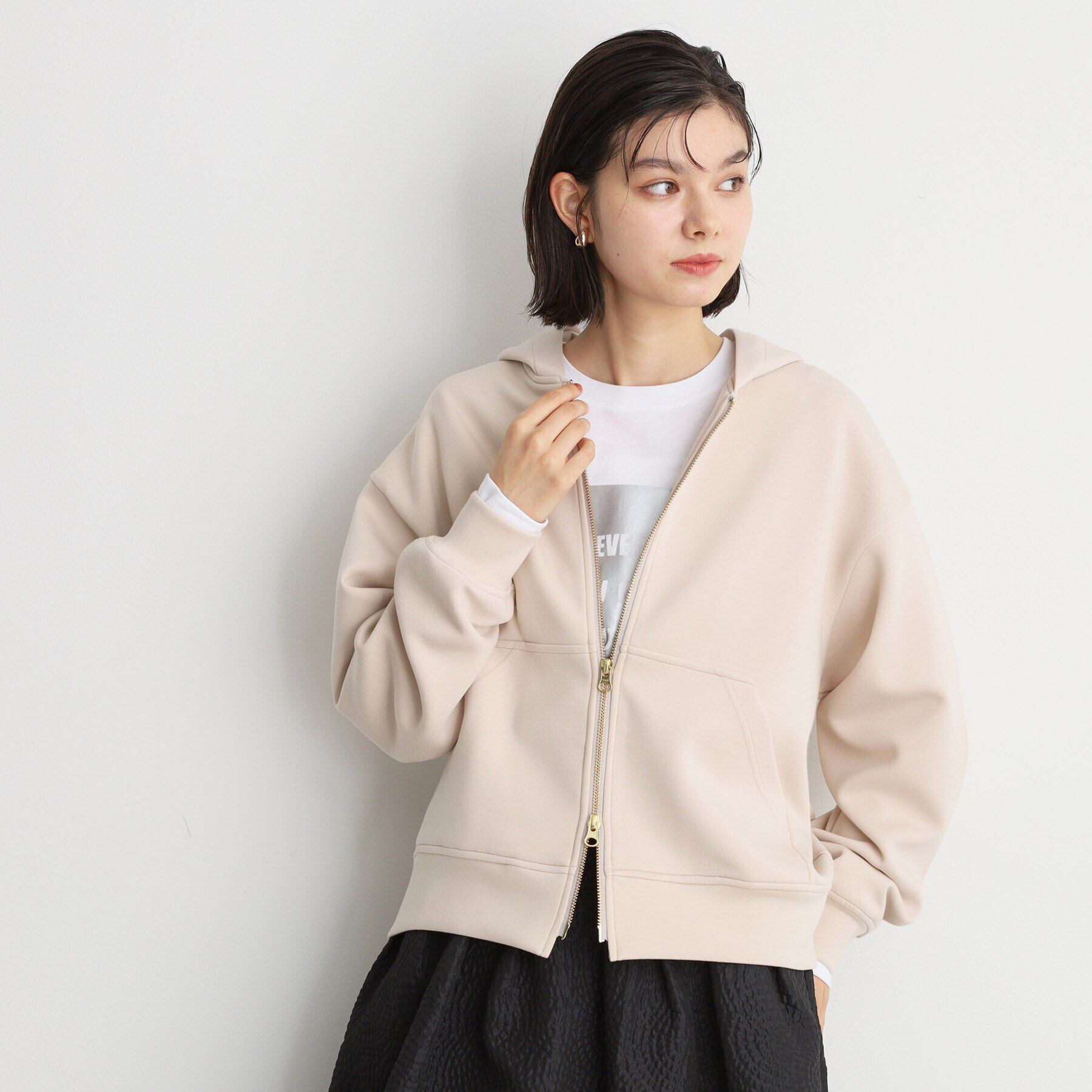 THE SHOP TK「【ダブルジップ】ダンボールフードジップパーカー/洗える」|パーカー|