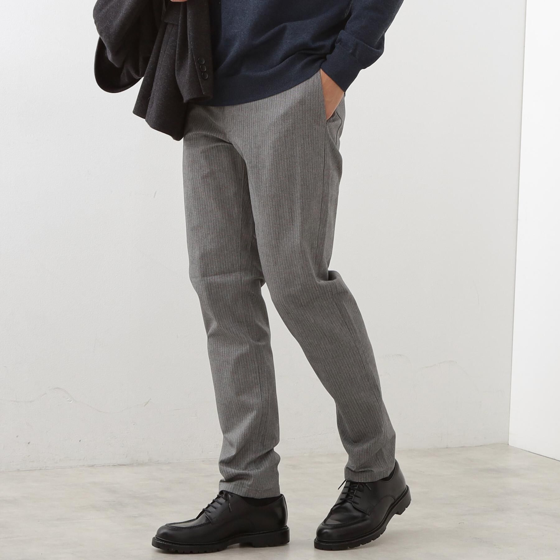 THE SHOP TK「【オールシーズン穿ける！】7DAYSストレッチへリンボンパンツ　ON&hArr;OFF兼用」|その他|