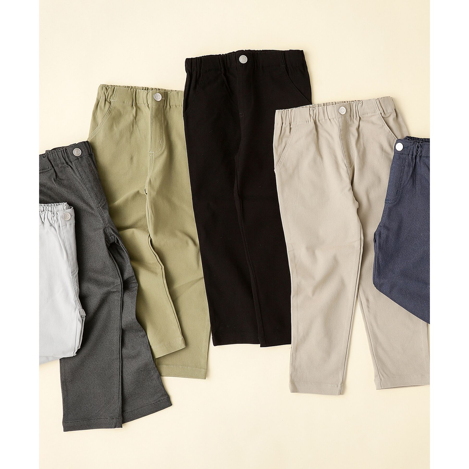 THE SHOP TK「【100-160】のびーるストレートパンツ/洗濯機OK」|その他|