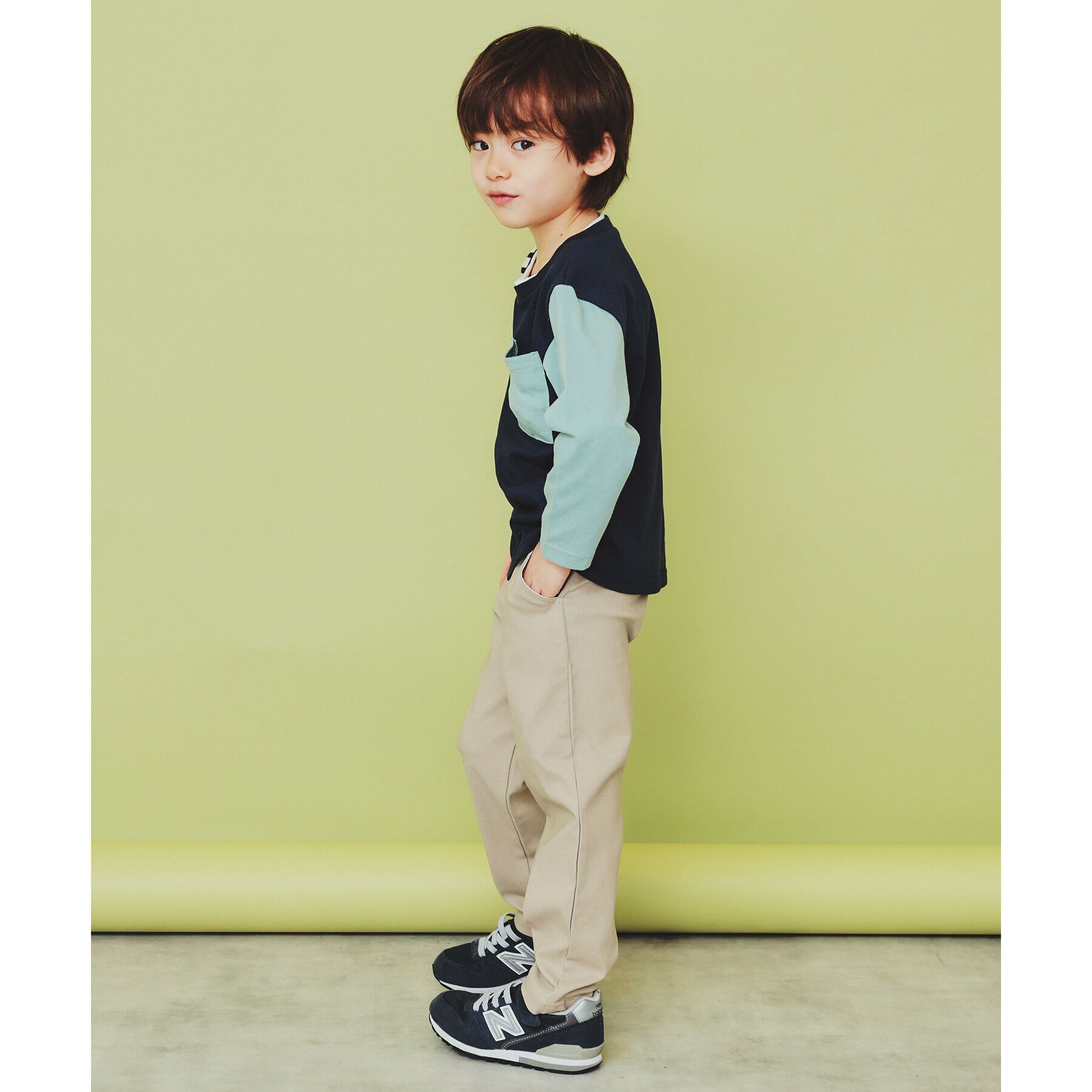 THE SHOP TK「【100-160】のびーるストレートパンツ/洗濯機OK」|その他|