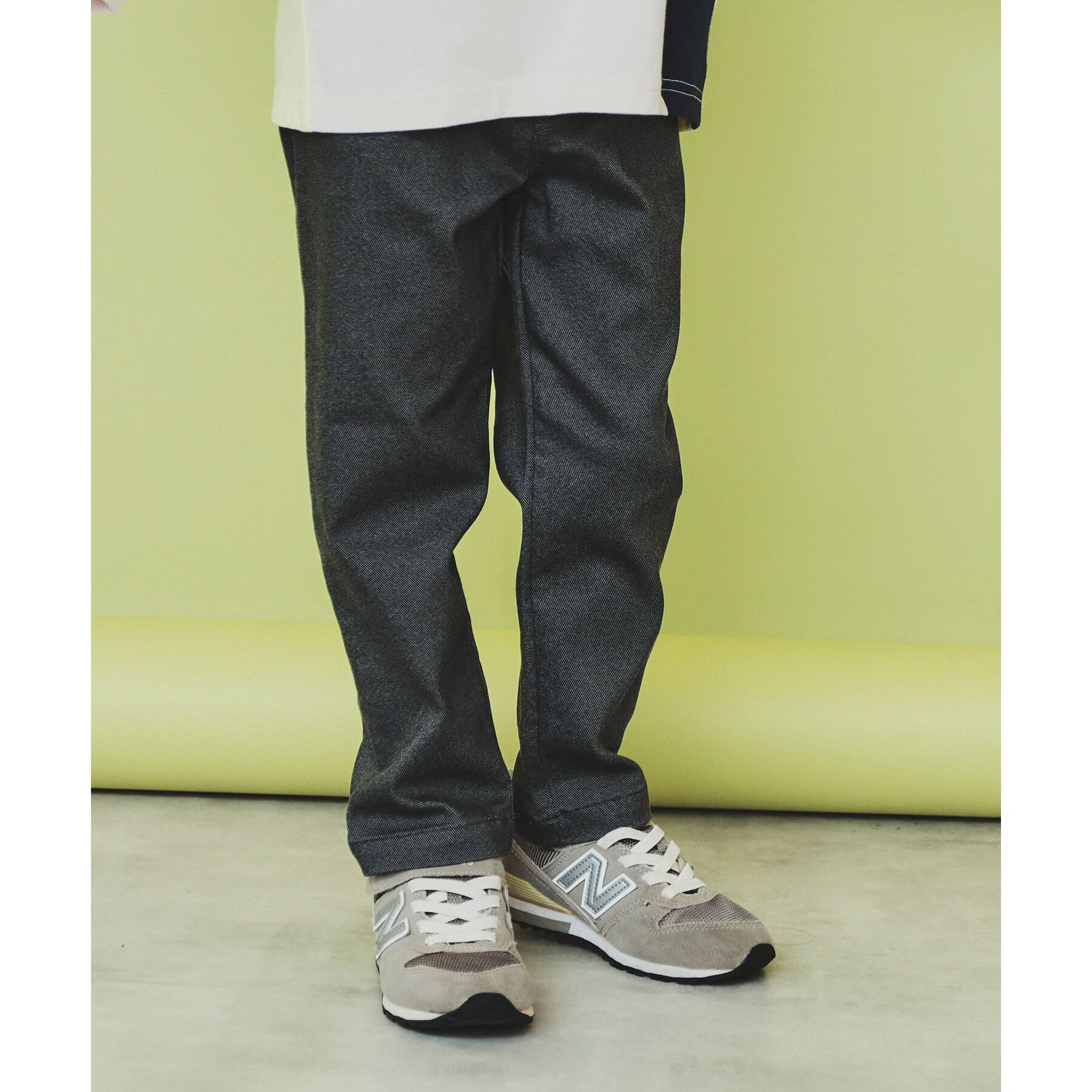 THE SHOP TK「【100-160】のびーるストレートパンツ/洗濯機OK」|その他|ブラック(219)