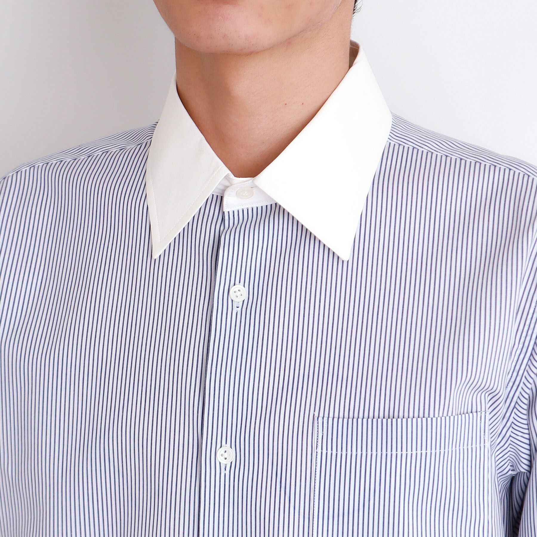 THE SHOP TK「ドレスストライプシャツ【洗濯機OK】」|シャツ・ブラウス|