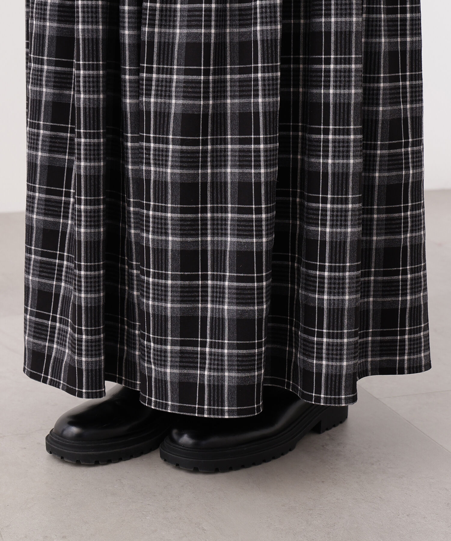  「チェックティアードスカート」|スカート|