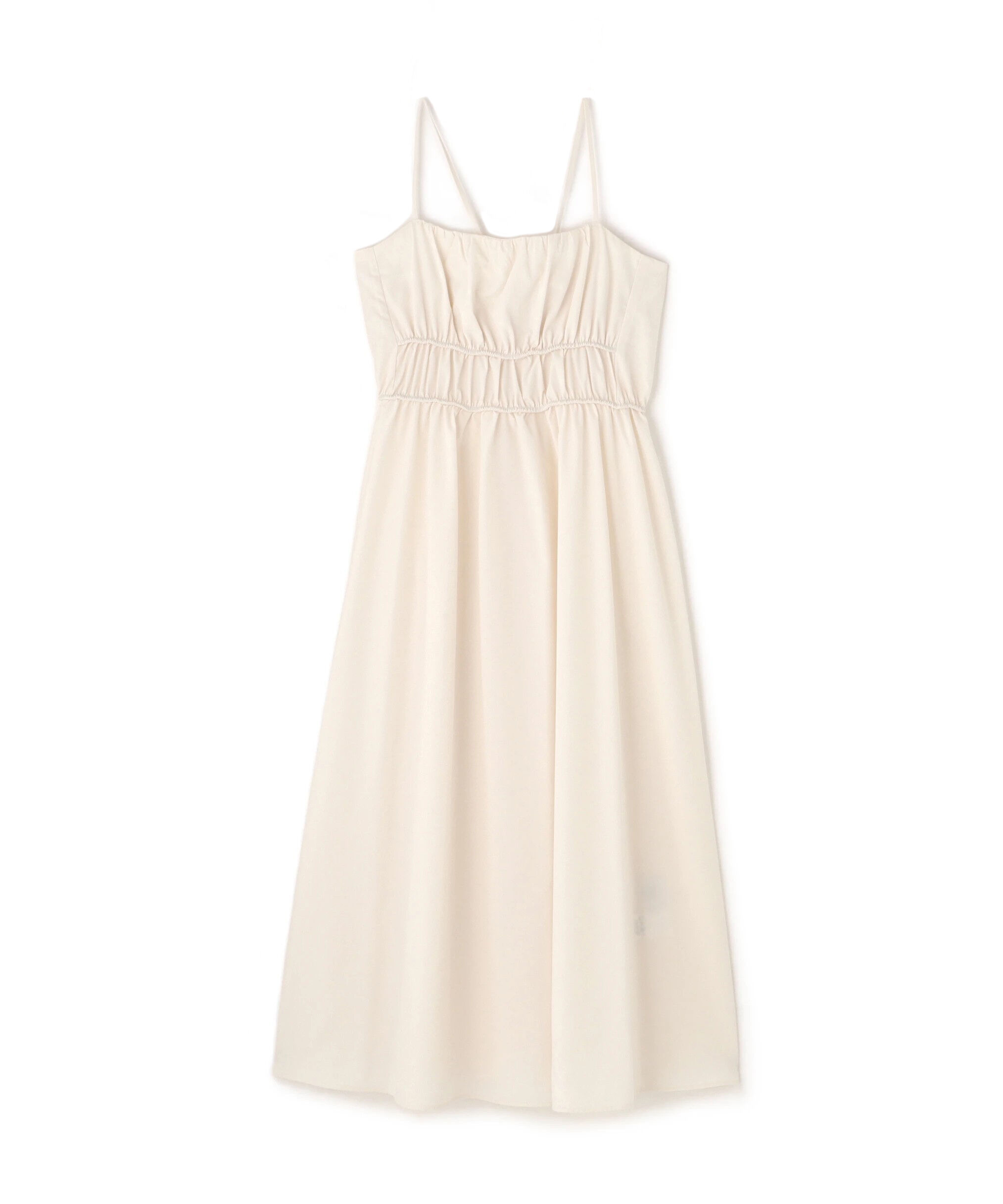  「ギャザーデザインキャミワンピース」|ワンピース|