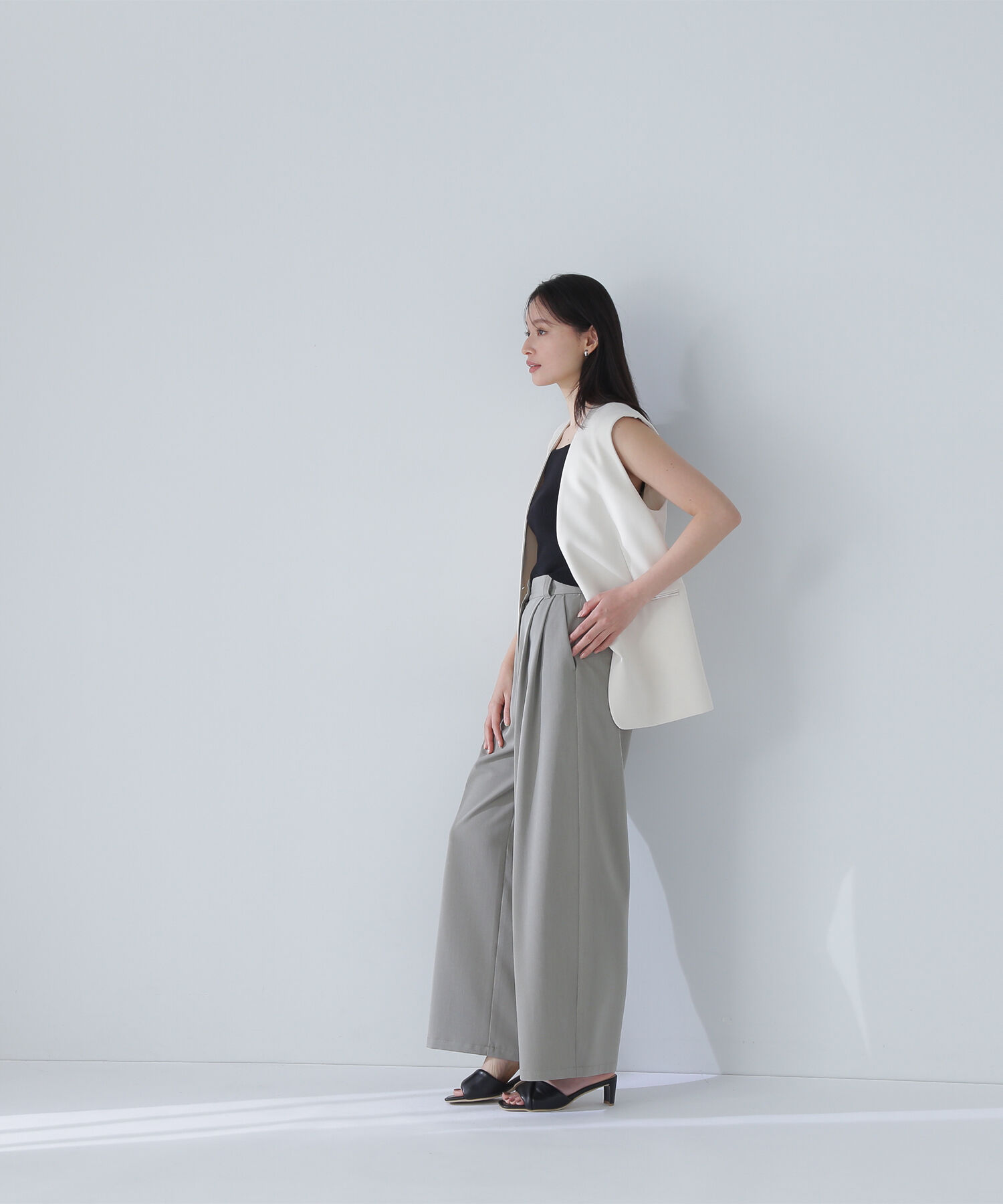  「クロップドニットキャミビスチェ」|ニット・セーター|