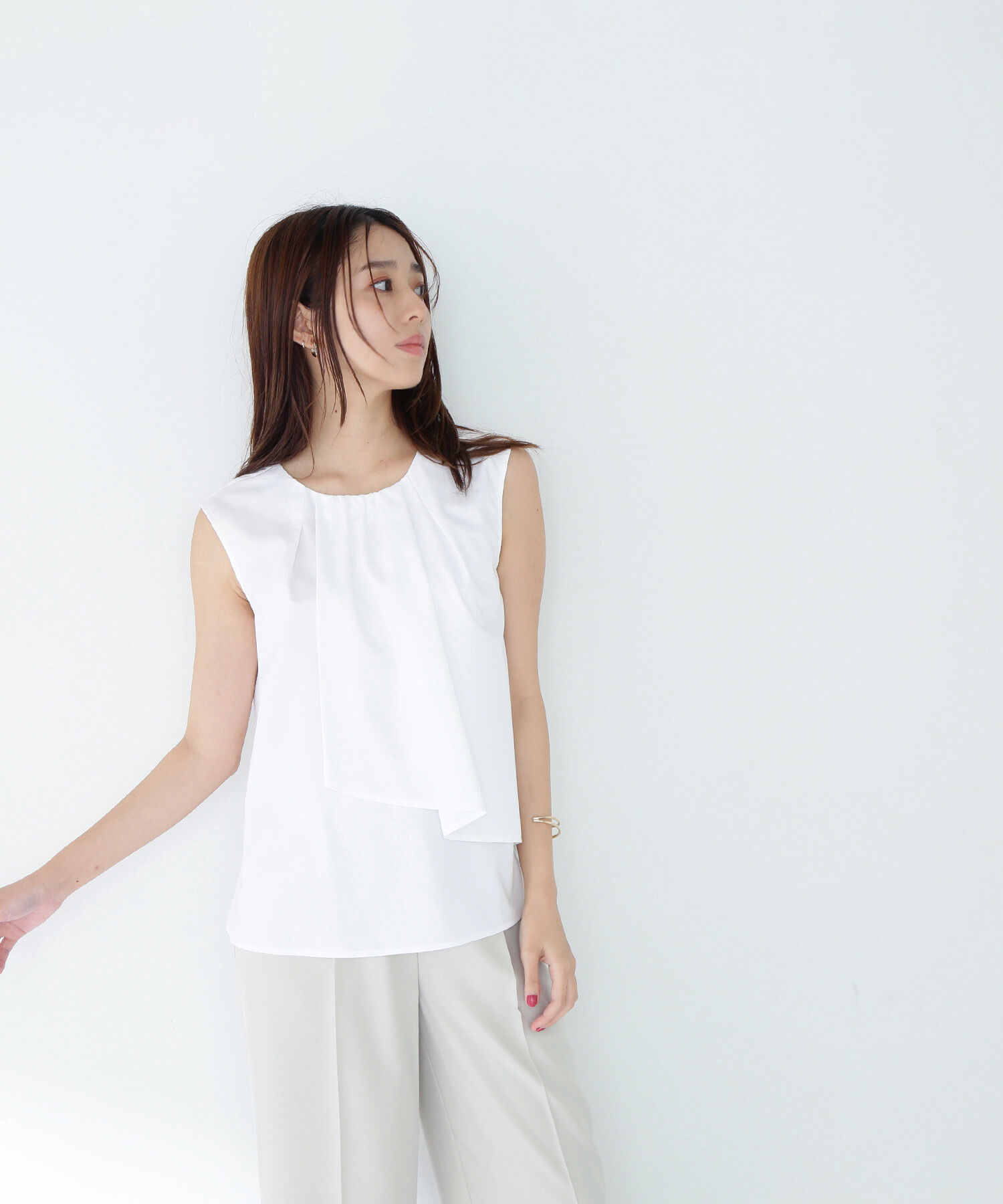  「ラップドレープブラウス」|シャツ・ブラウス|