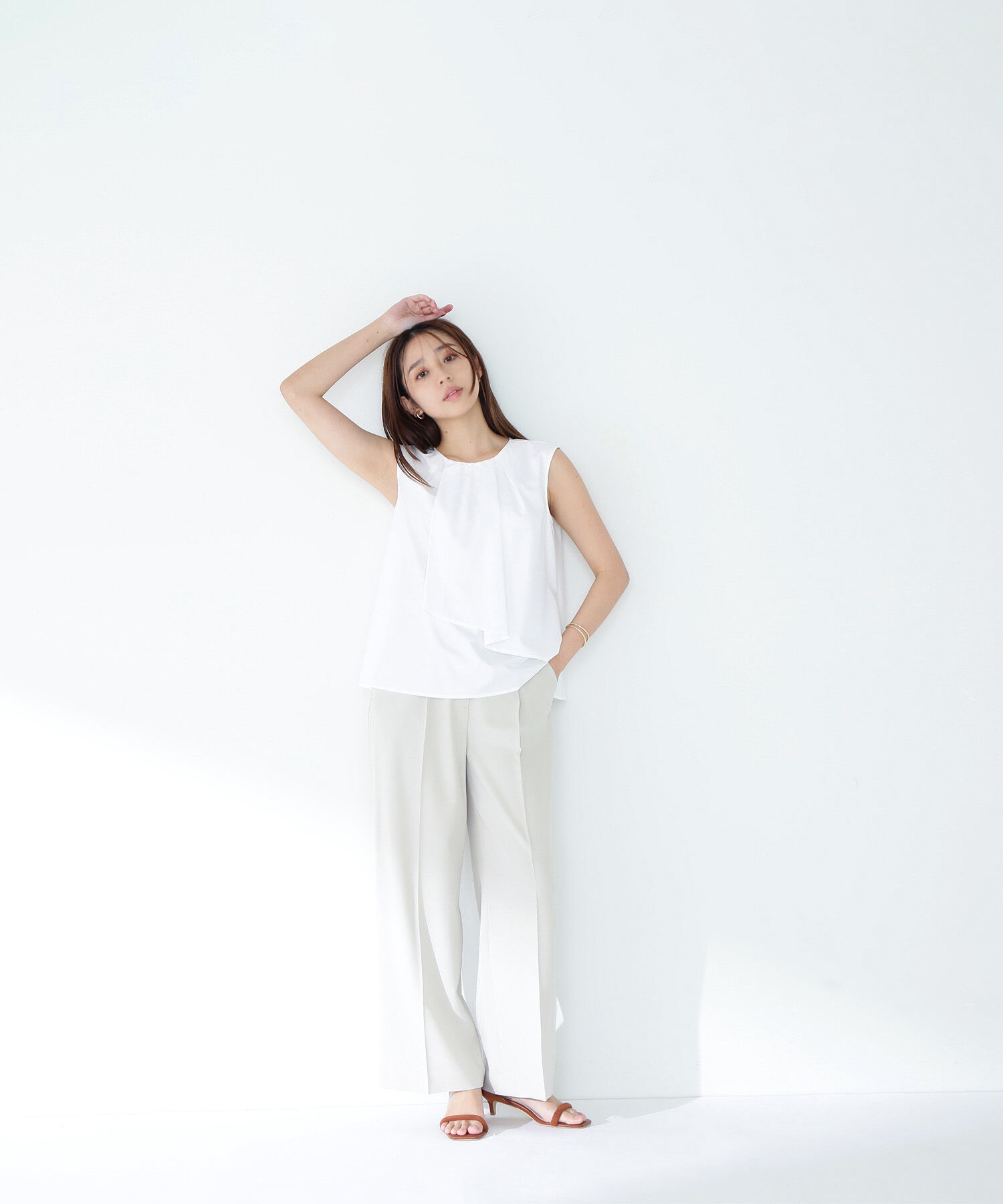  「ラップドレープブラウス」|シャツ・ブラウス|