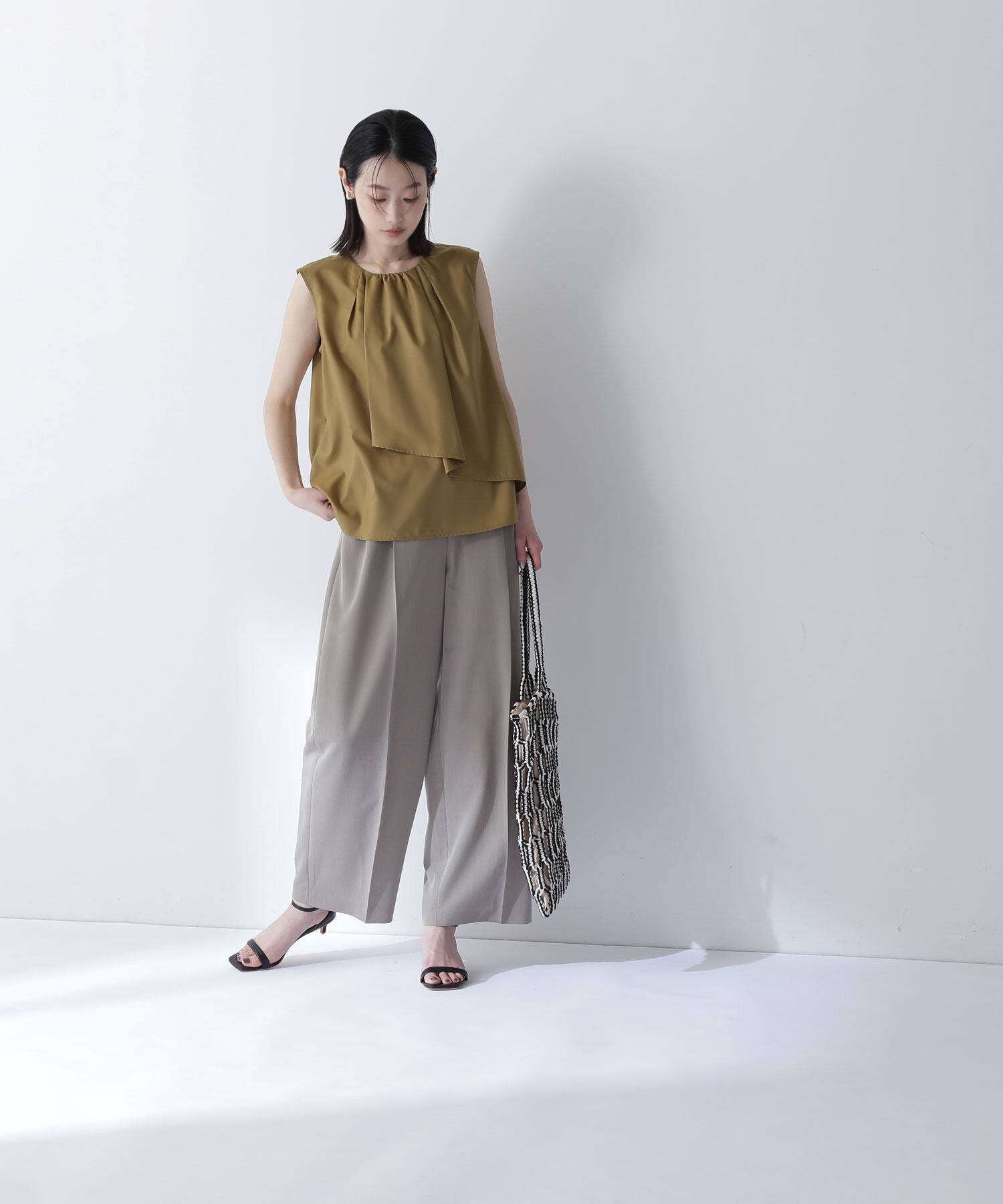  「ラップドレープブラウス」|シャツ・ブラウス|