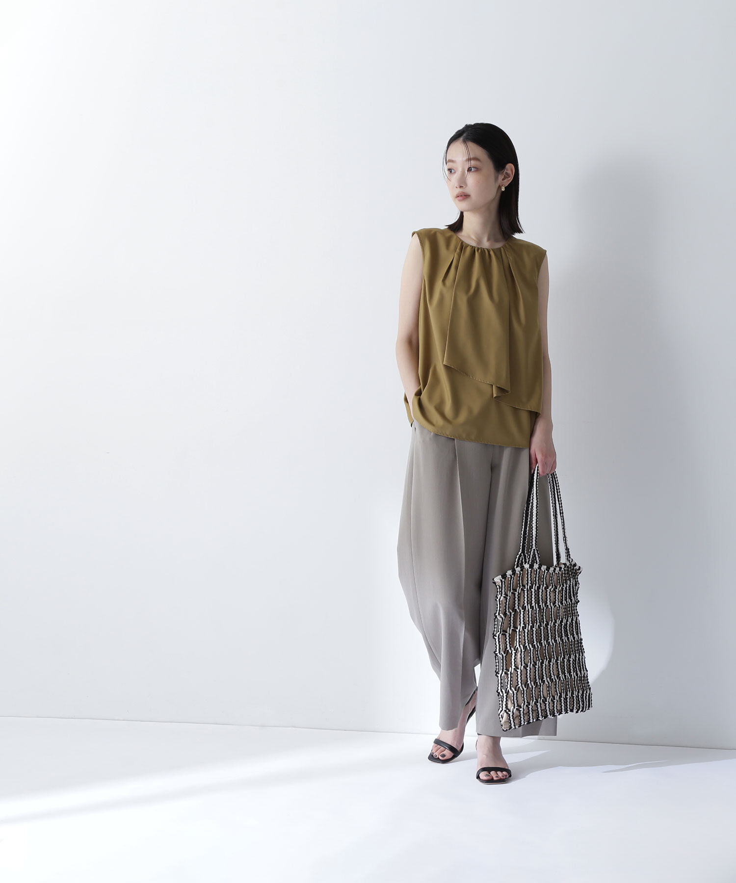  「ラップドレープブラウス」|シャツ・ブラウス|