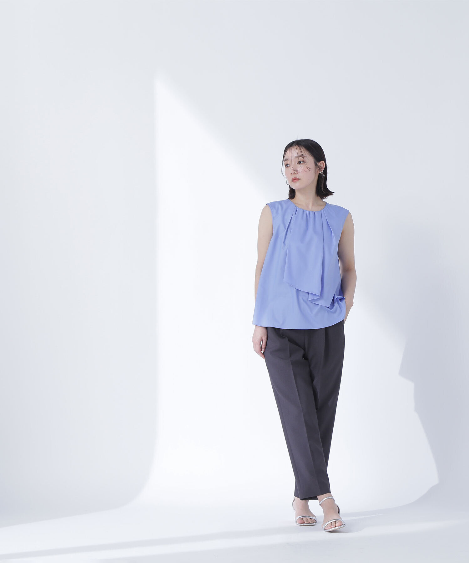  「ラップドレープブラウス」|シャツ・ブラウス|