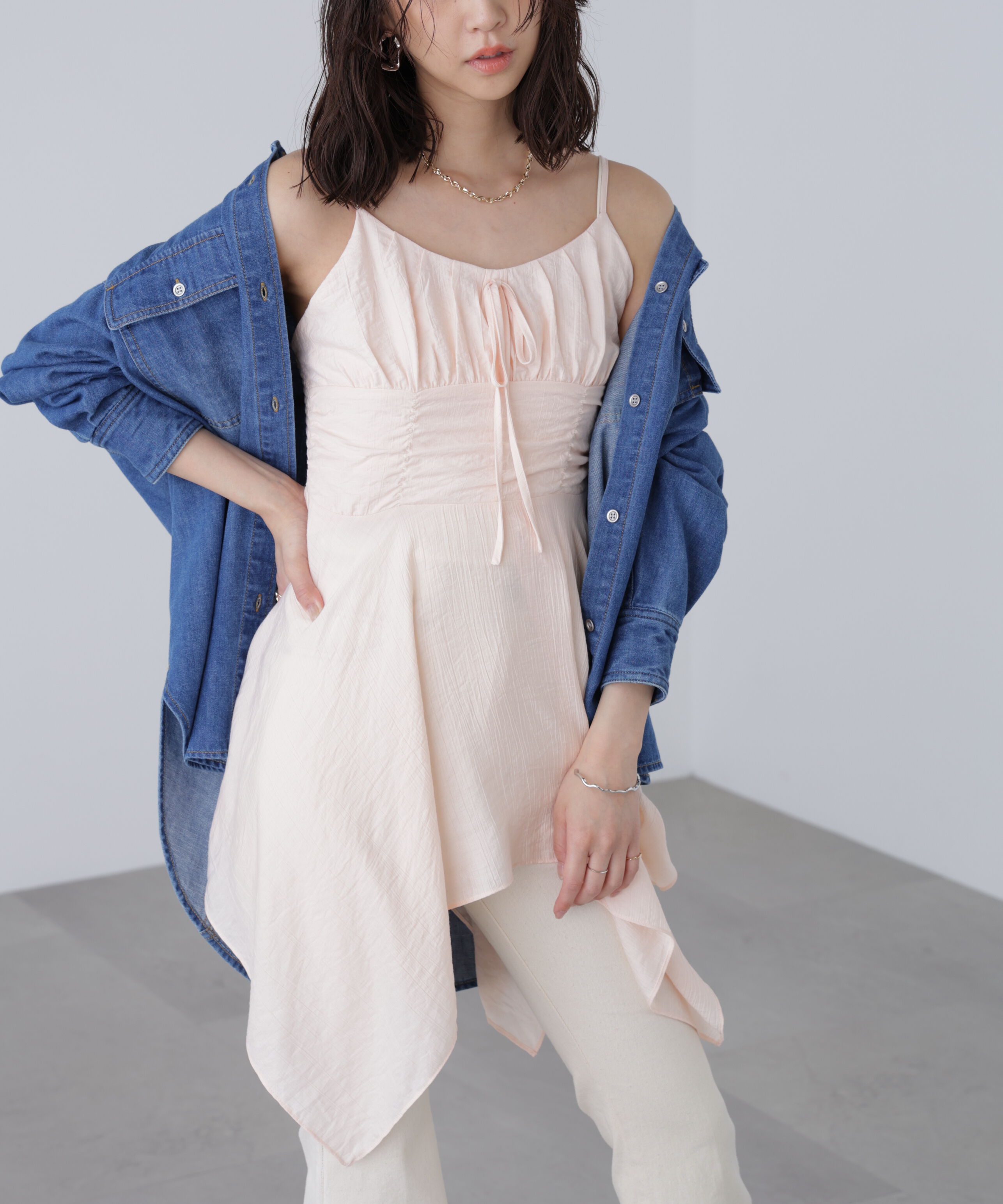  「イレヘムチュニックキャミワンピース」|ワンピース|