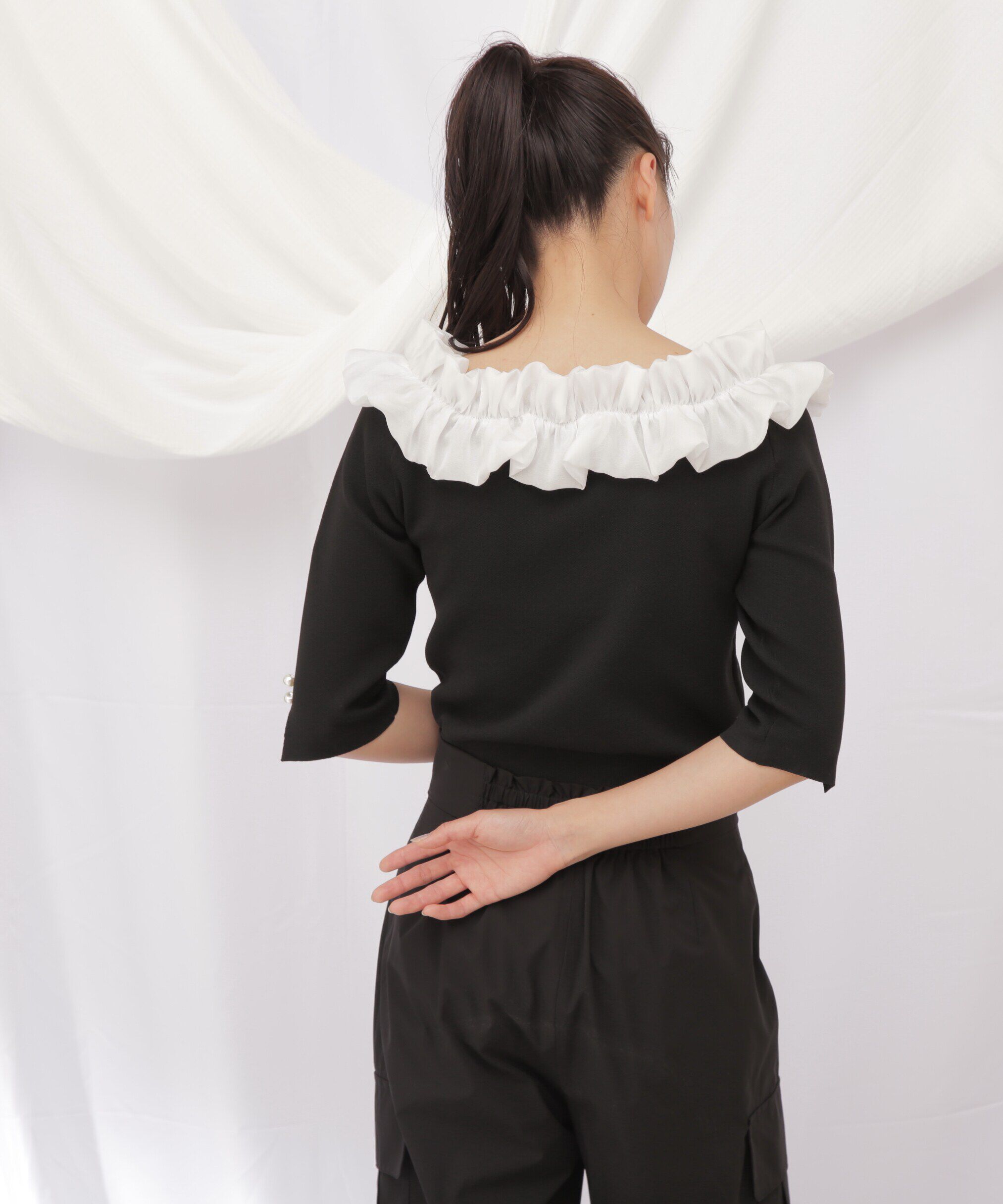  「◇ホイップフリルlittle knit」|ニット・セーター|