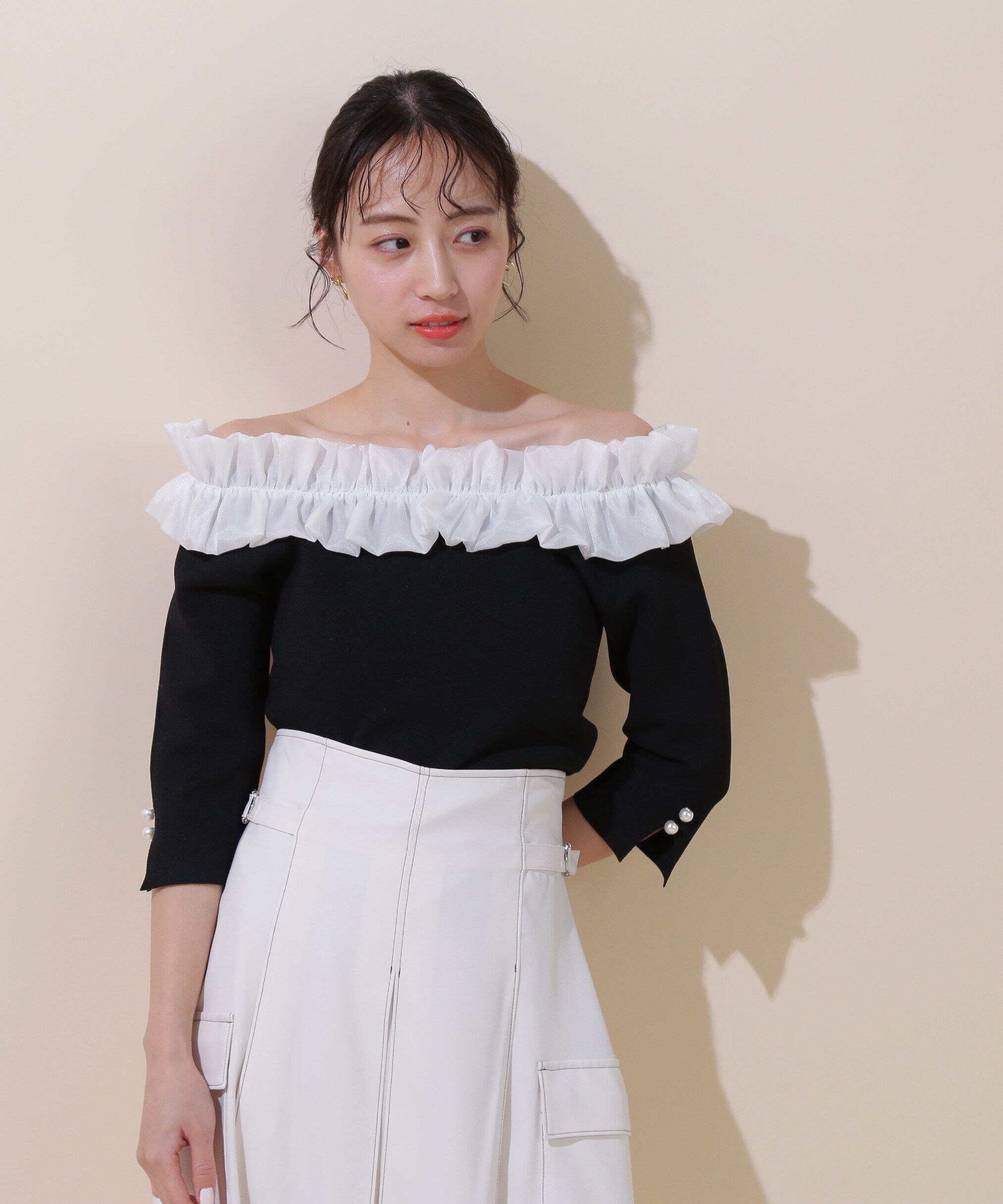  「◇ホイップフリルlittle knit」|ニット・セーター|