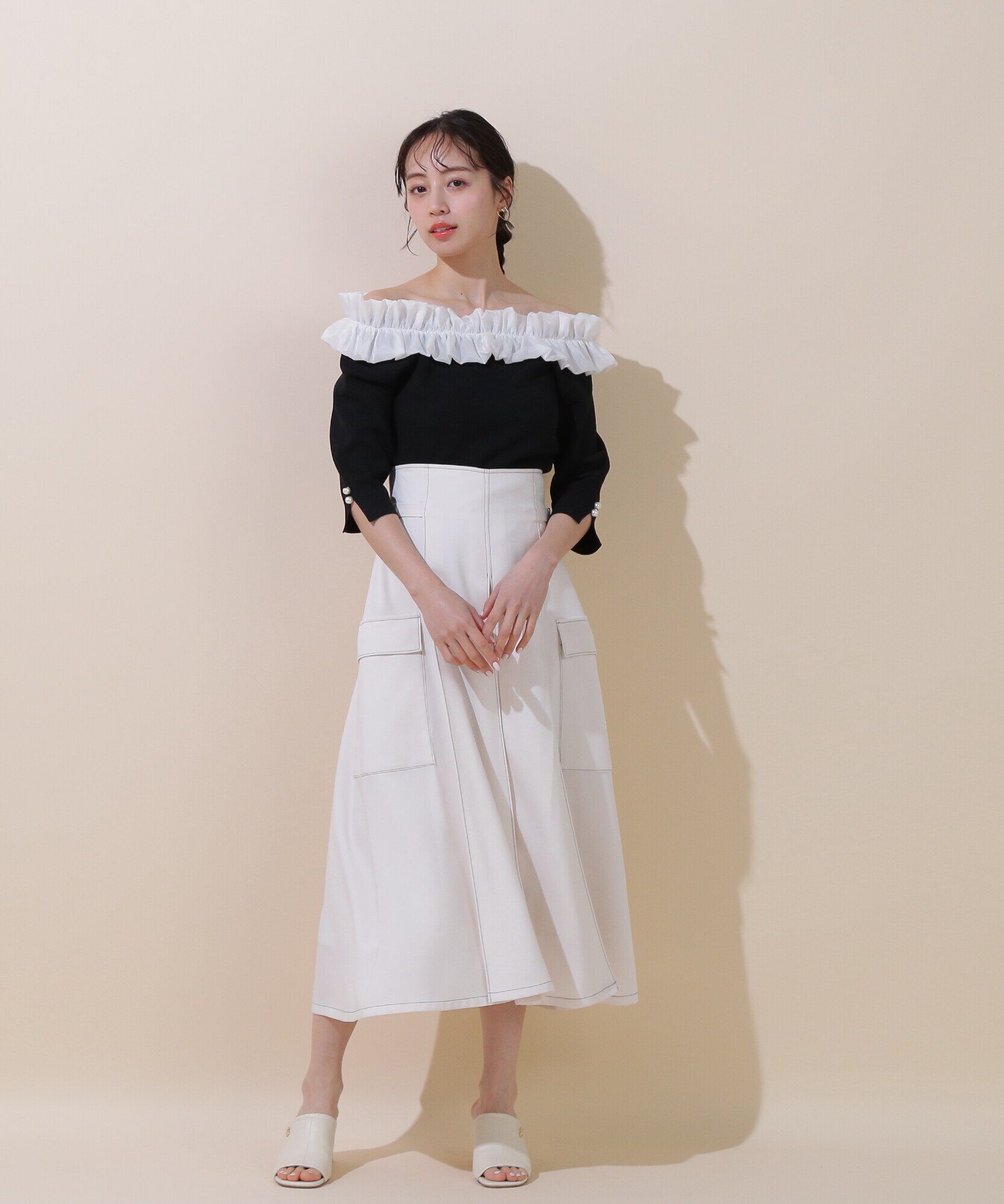  「◇ホイップフリルlittle knit」|ニット・セーター|