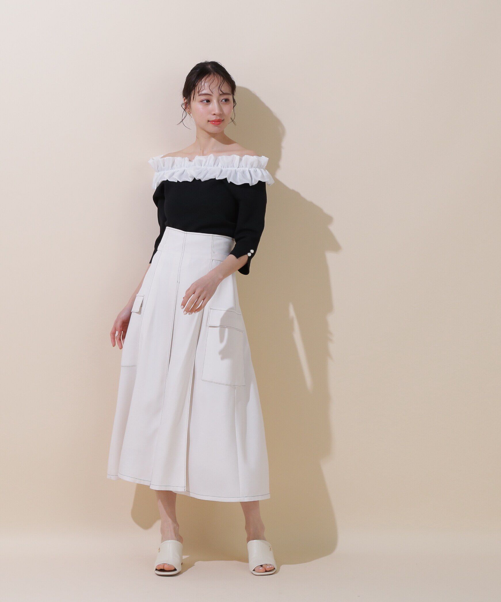  「◇ホイップフリルlittle knit」|ニット・セーター|