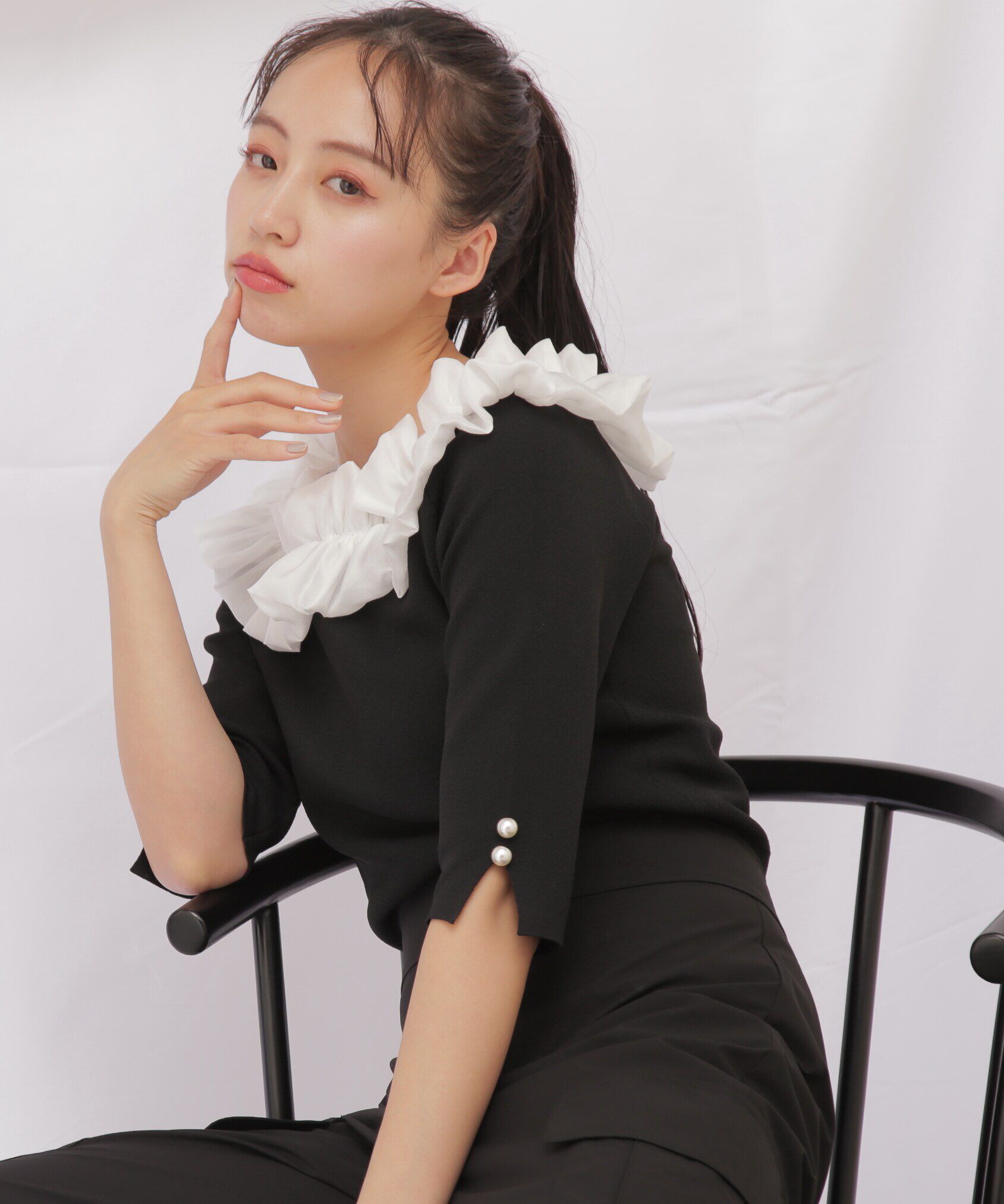  「◇ホイップフリルlittle knit」|ニット・セーター|